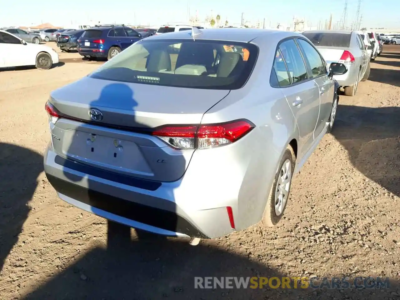 4 Photograph of a damaged car JTDEPRAE8LJ095339 TOYOTA COROLLA 2020