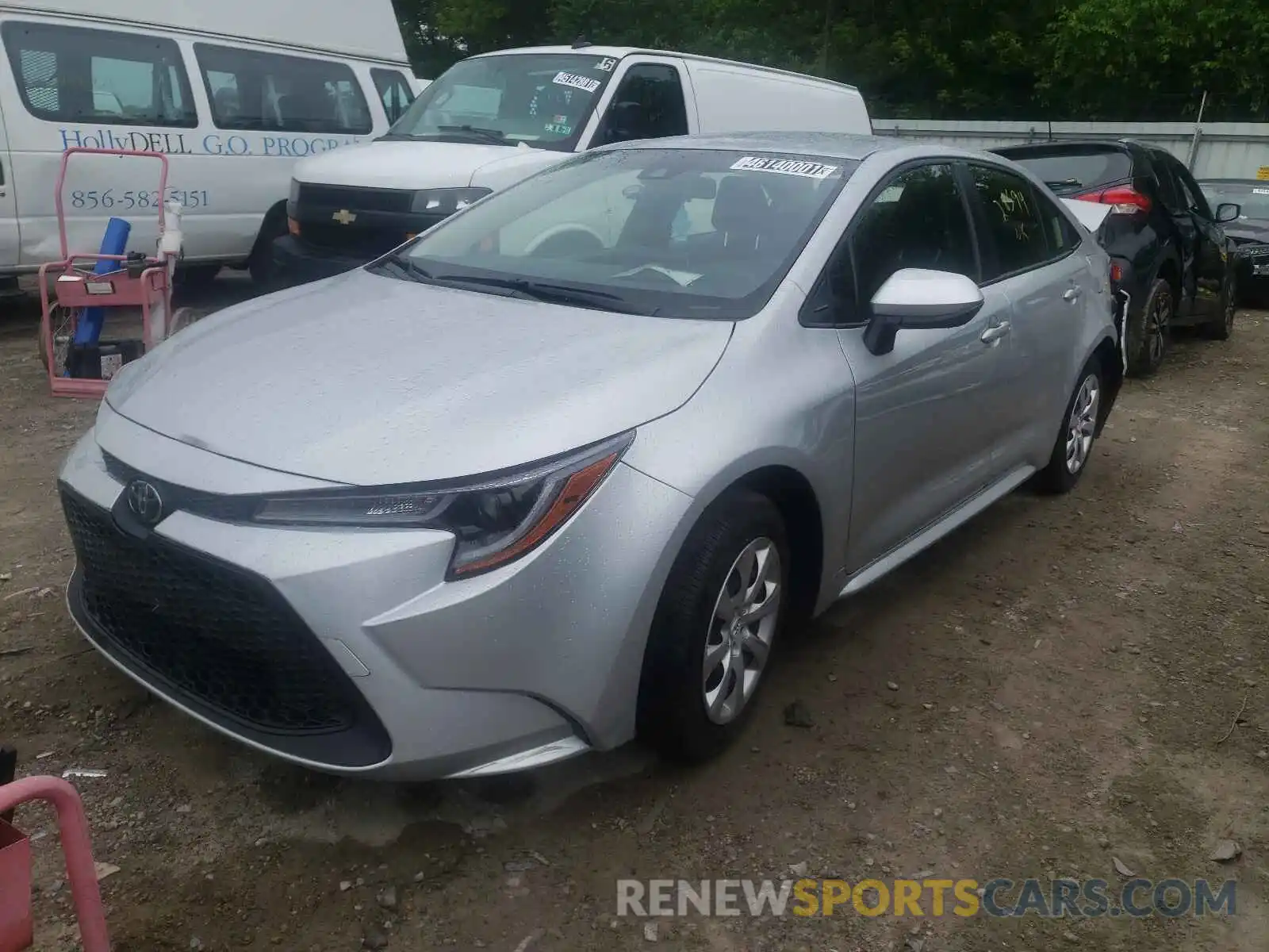 2 Photograph of a damaged car JTDEPRAE8LJ095731 TOYOTA COROLLA 2020