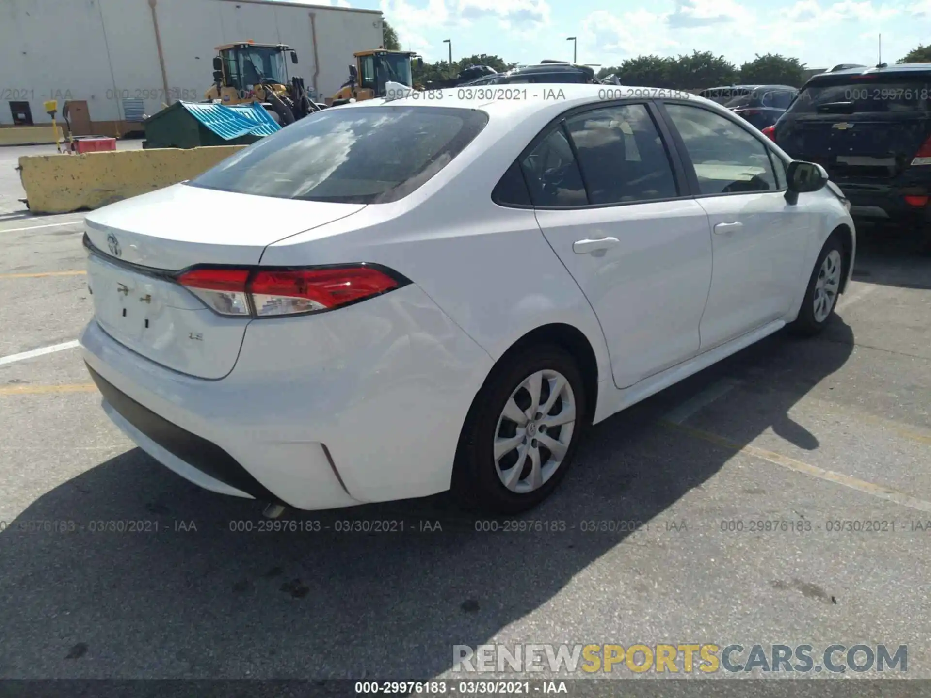 4 Photograph of a damaged car JTDEPRAE8LJ095745 TOYOTA COROLLA 2020