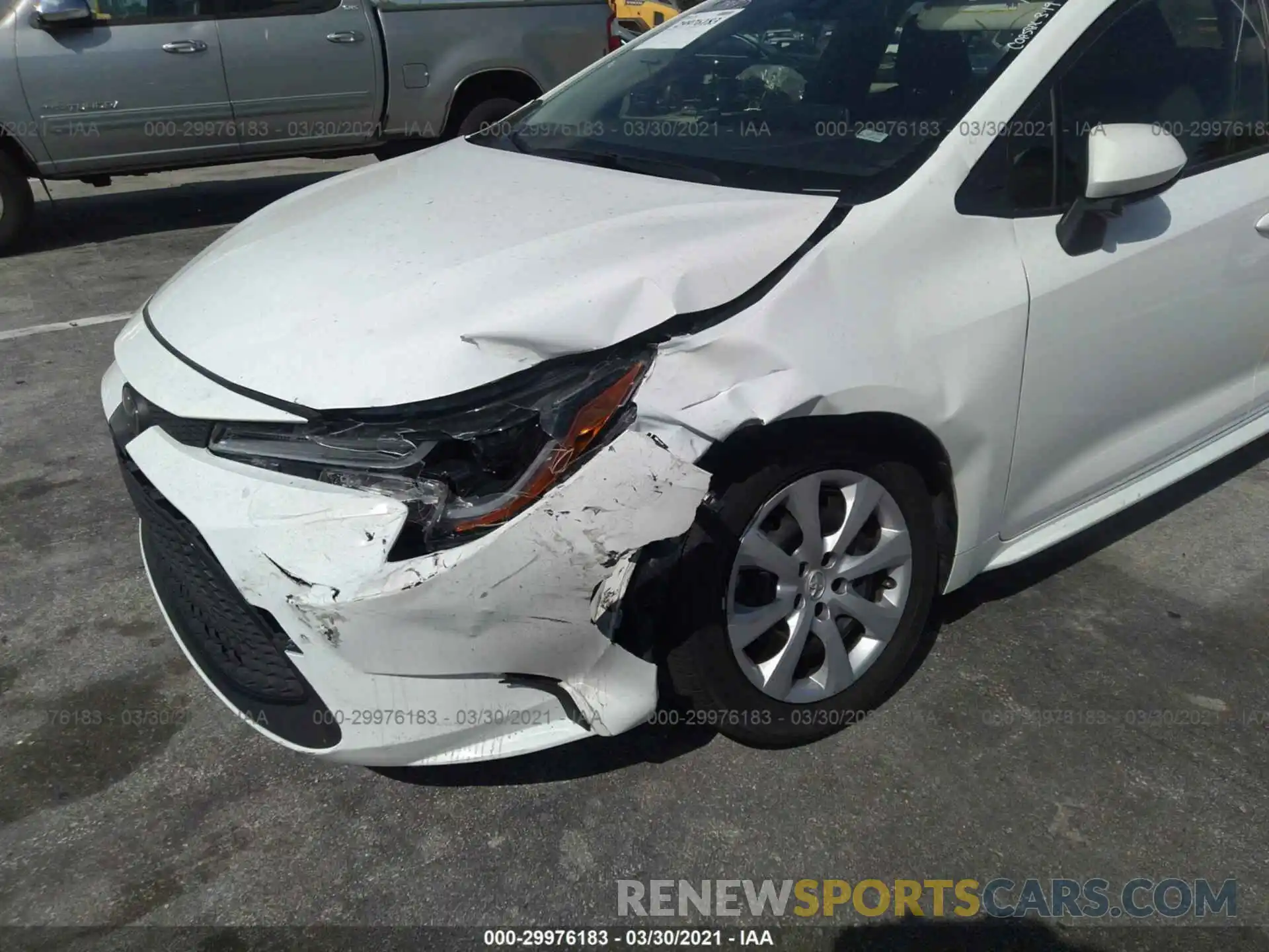 6 Photograph of a damaged car JTDEPRAE8LJ095745 TOYOTA COROLLA 2020