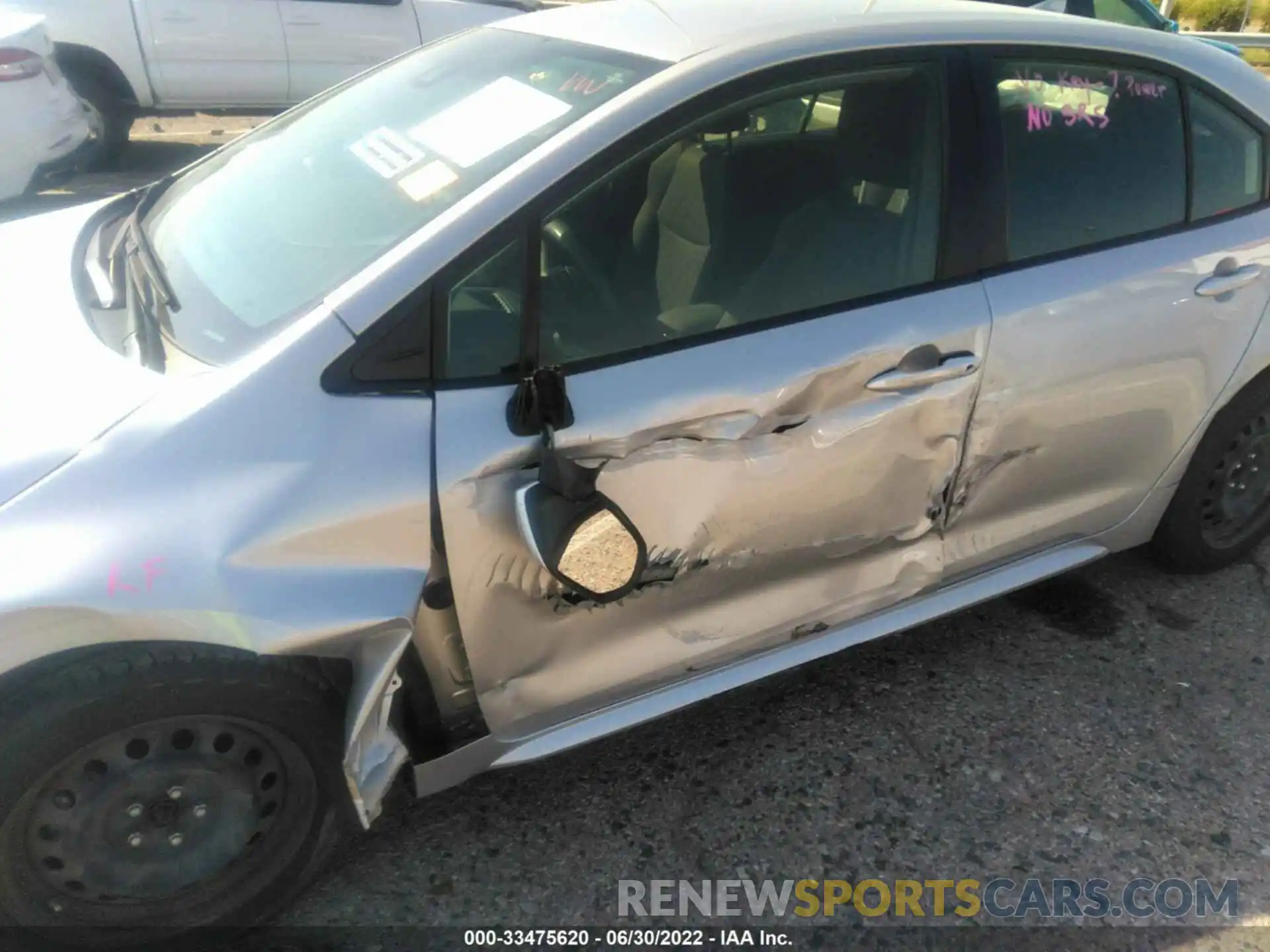 6 Photograph of a damaged car JTDEPRAE8LJ096149 TOYOTA COROLLA 2020