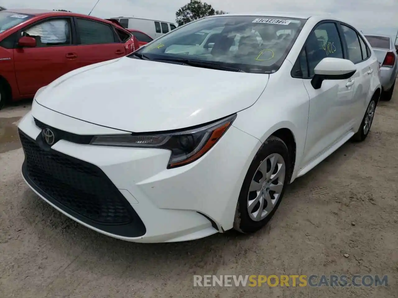 2 Photograph of a damaged car JTDEPRAE8LJ096233 TOYOTA COROLLA 2020