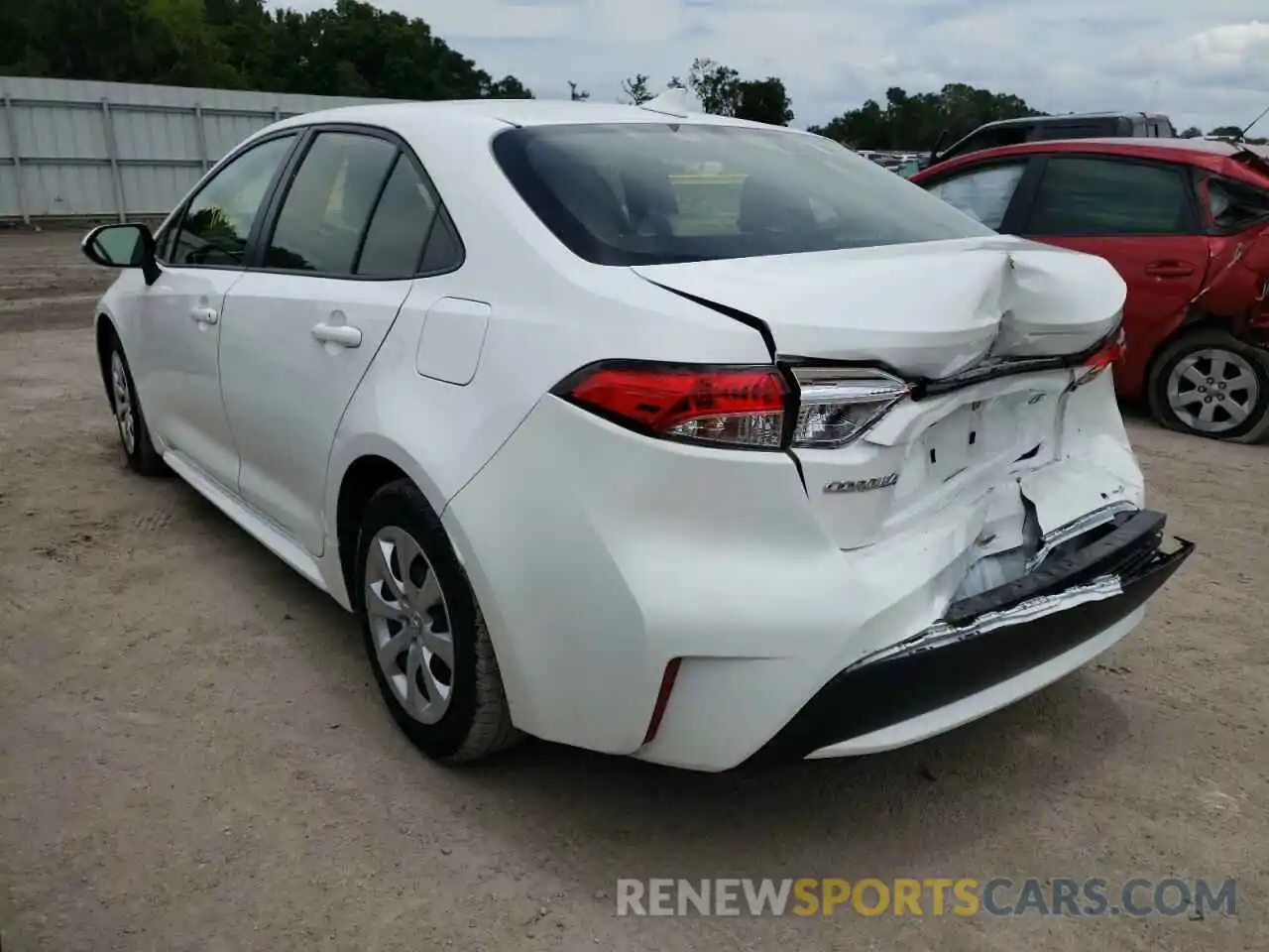 3 Photograph of a damaged car JTDEPRAE8LJ096233 TOYOTA COROLLA 2020