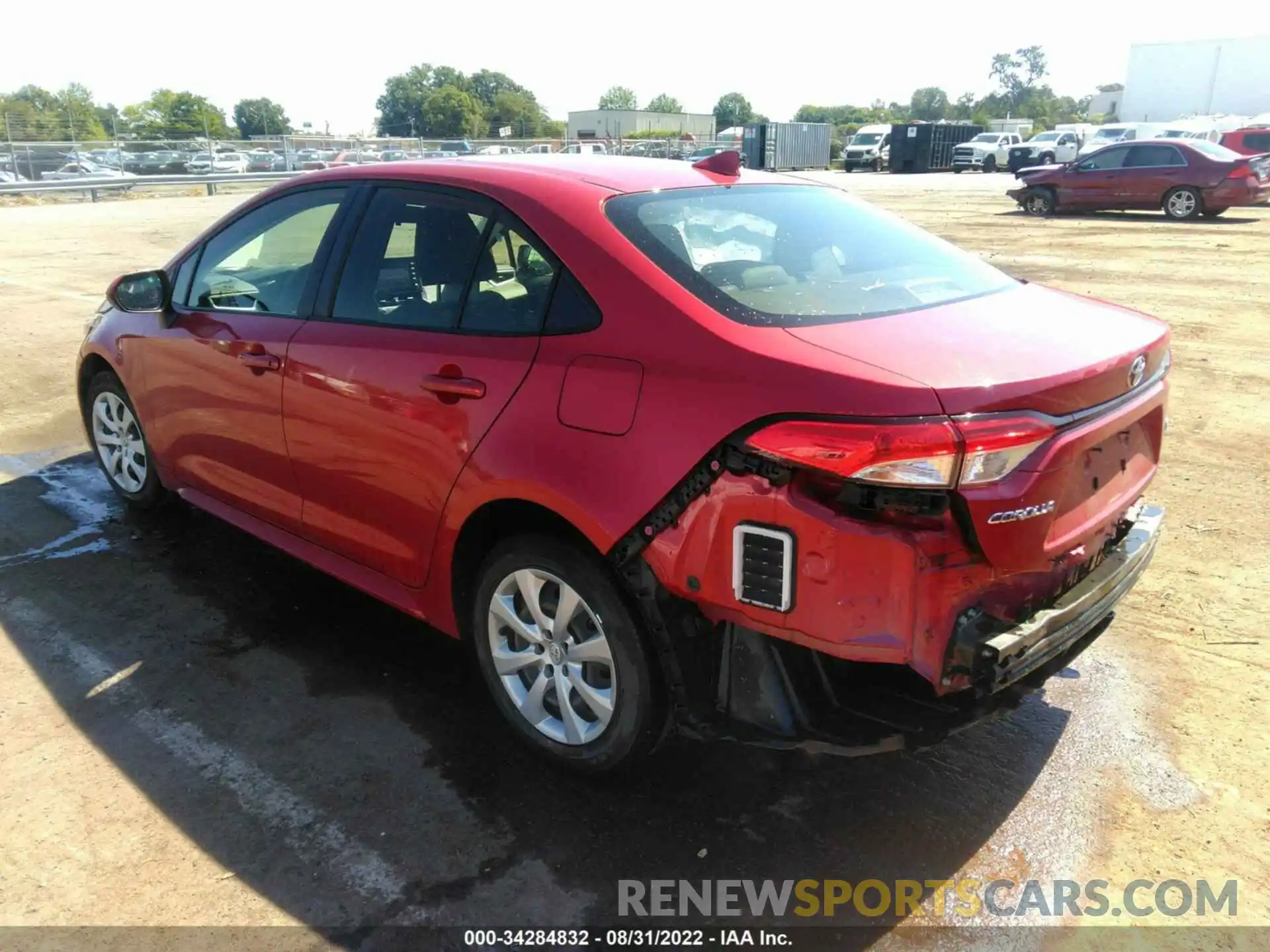 3 Photograph of a damaged car JTDEPRAE8LJ096345 TOYOTA COROLLA 2020