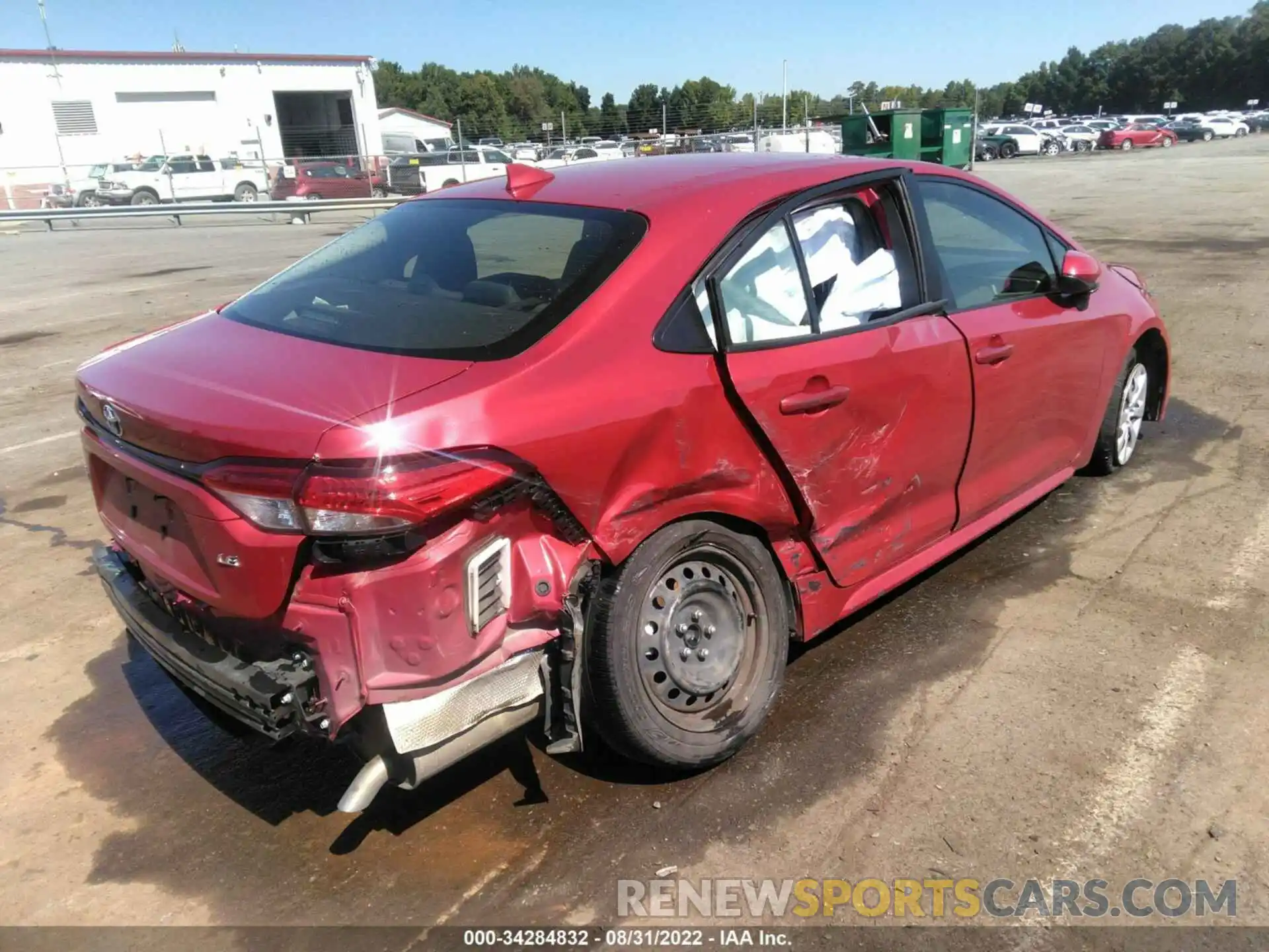 4 Photograph of a damaged car JTDEPRAE8LJ096345 TOYOTA COROLLA 2020