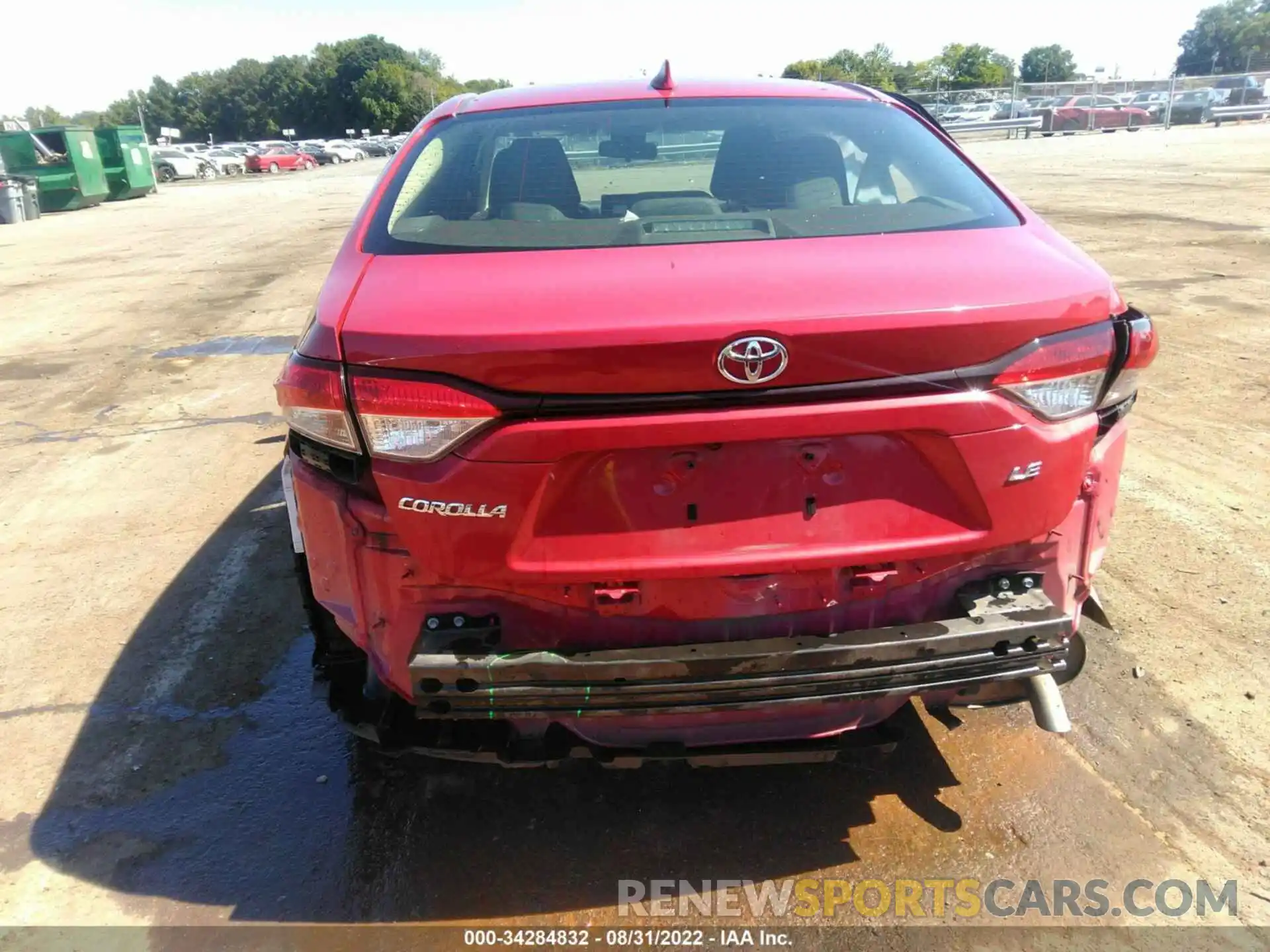 6 Photograph of a damaged car JTDEPRAE8LJ096345 TOYOTA COROLLA 2020