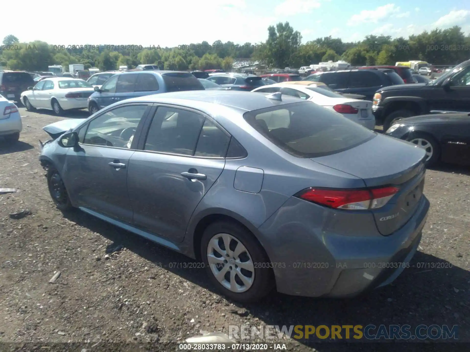 3 Photograph of a damaged car JTDEPRAE8LJ096913 TOYOTA COROLLA 2020