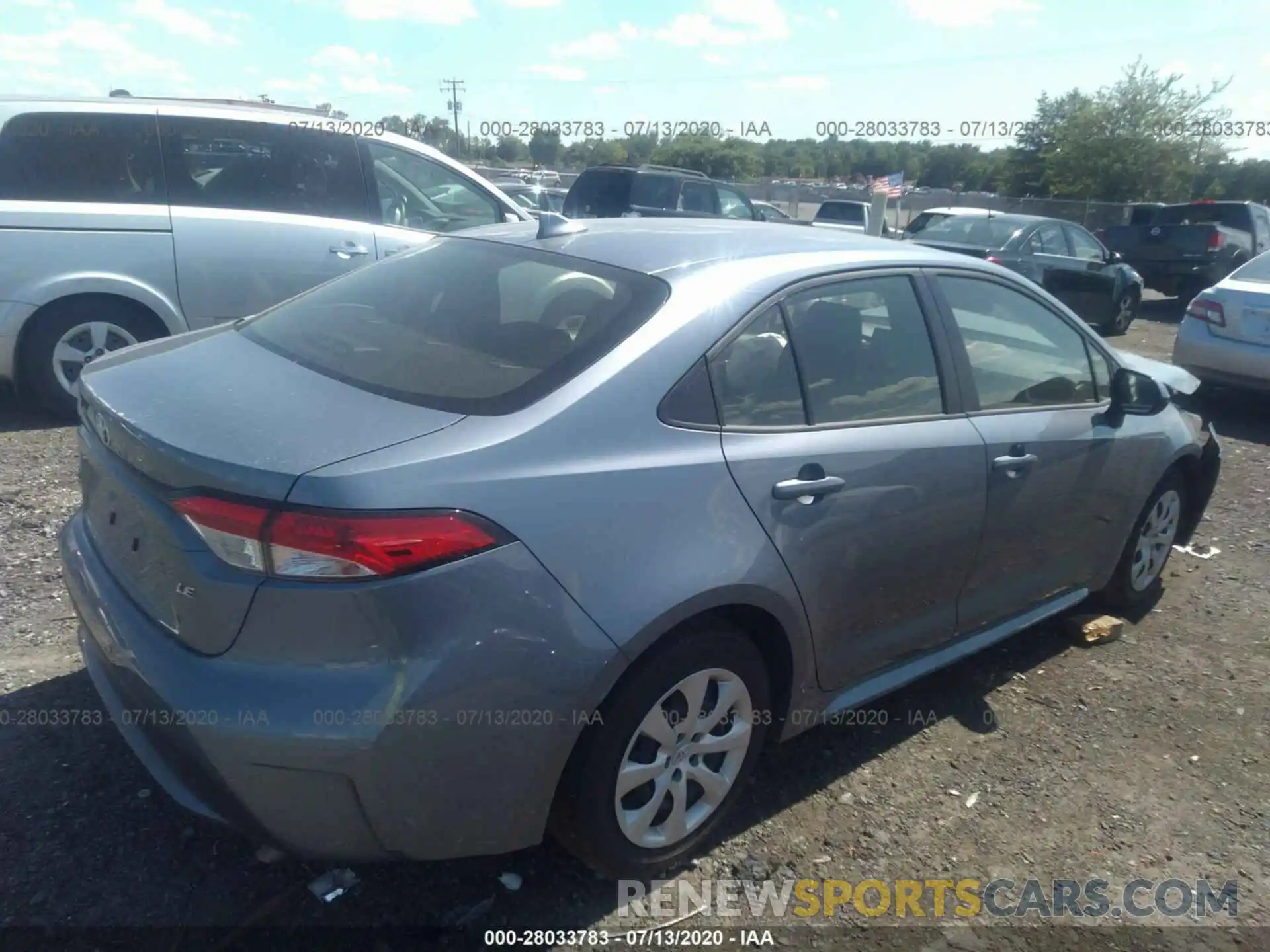 4 Photograph of a damaged car JTDEPRAE8LJ096913 TOYOTA COROLLA 2020