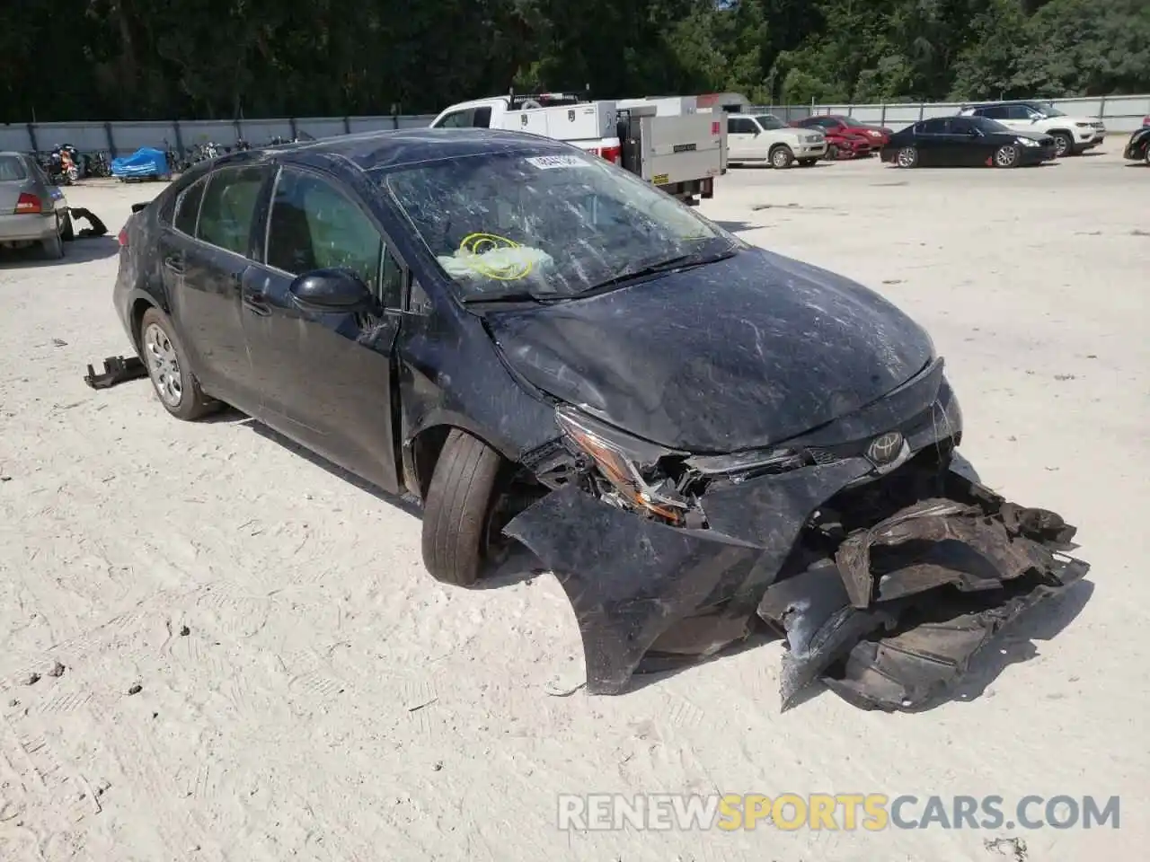 1 Photograph of a damaged car JTDEPRAE8LJ096930 TOYOTA COROLLA 2020