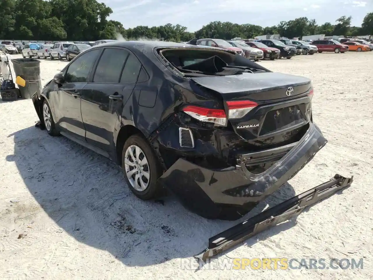 3 Photograph of a damaged car JTDEPRAE8LJ096930 TOYOTA COROLLA 2020