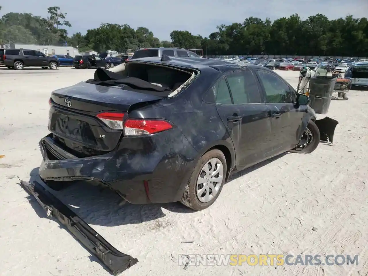 4 Photograph of a damaged car JTDEPRAE8LJ096930 TOYOTA COROLLA 2020