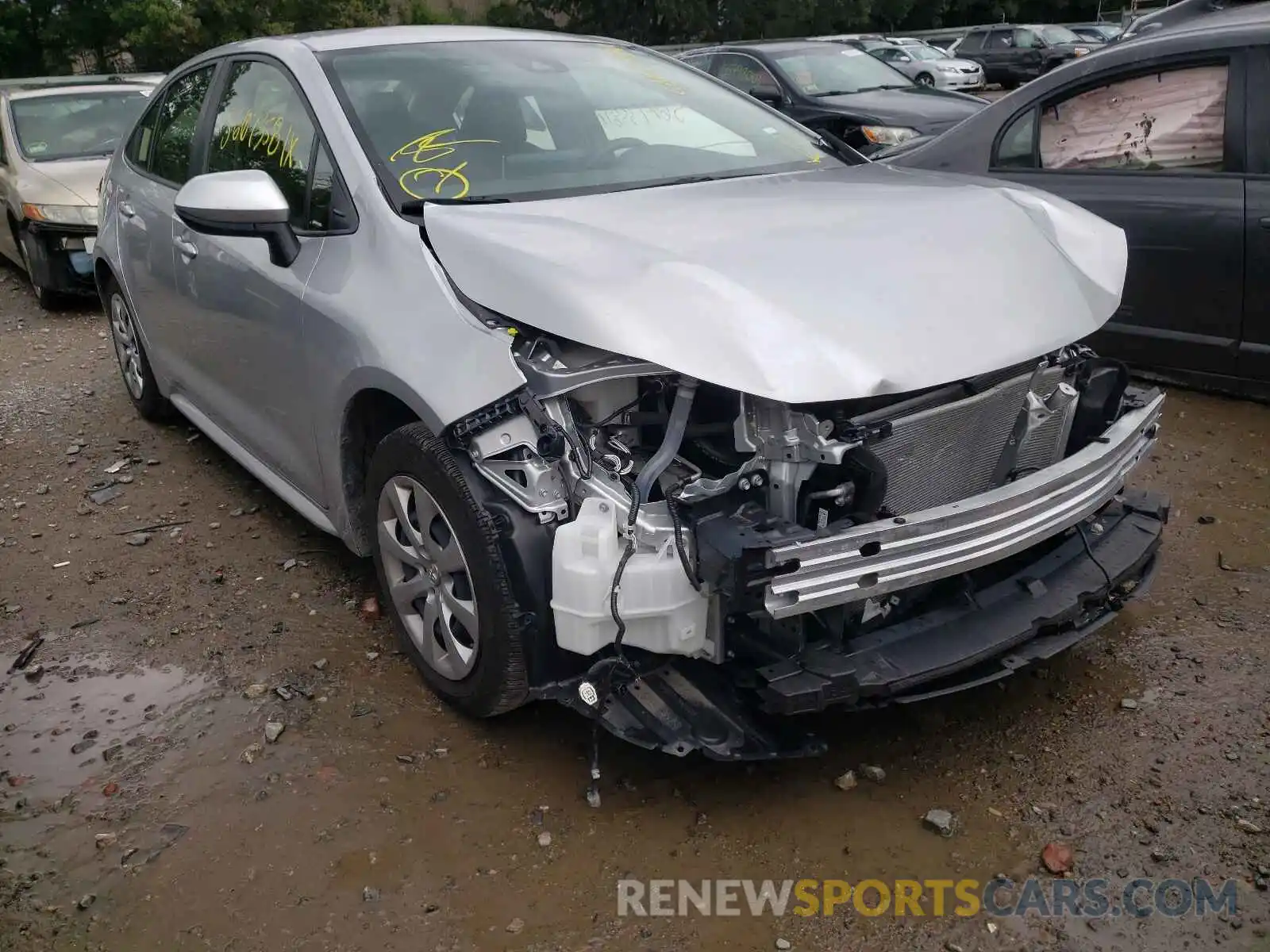 1 Photograph of a damaged car JTDEPRAE8LJ097026 TOYOTA COROLLA 2020