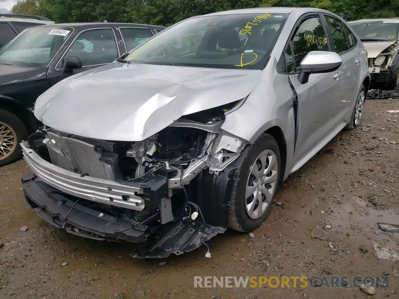 2 Photograph of a damaged car JTDEPRAE8LJ097026 TOYOTA COROLLA 2020