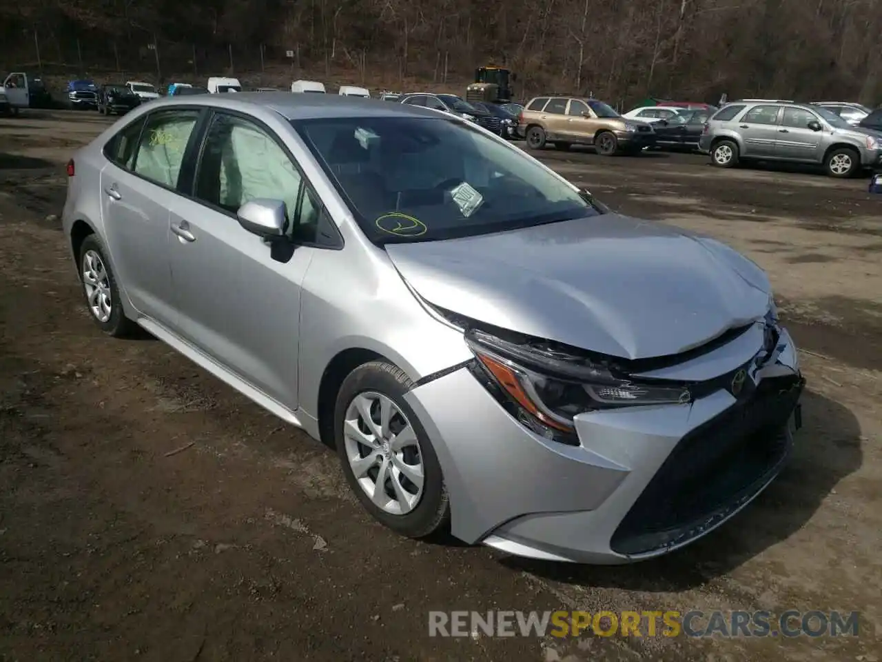 1 Photograph of a damaged car JTDEPRAE8LJ097057 TOYOTA COROLLA 2020