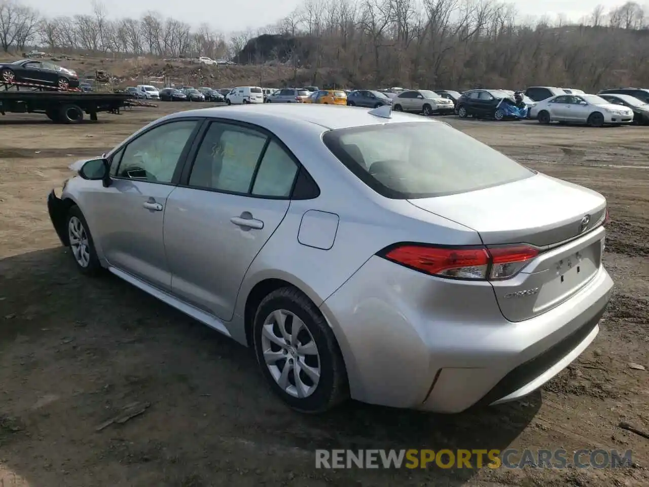 3 Photograph of a damaged car JTDEPRAE8LJ097057 TOYOTA COROLLA 2020