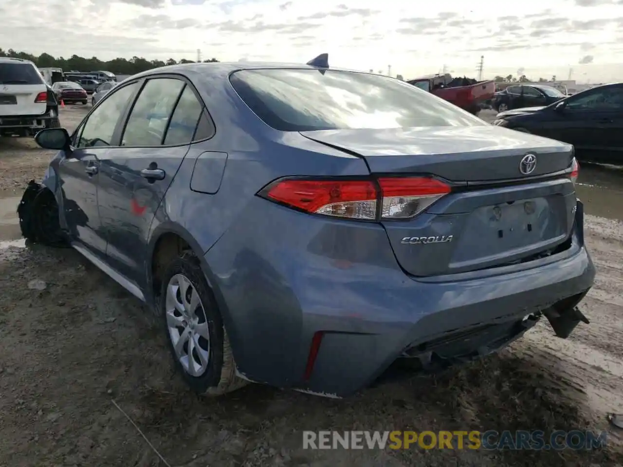 3 Photograph of a damaged car JTDEPRAE8LJ097222 TOYOTA COROLLA 2020