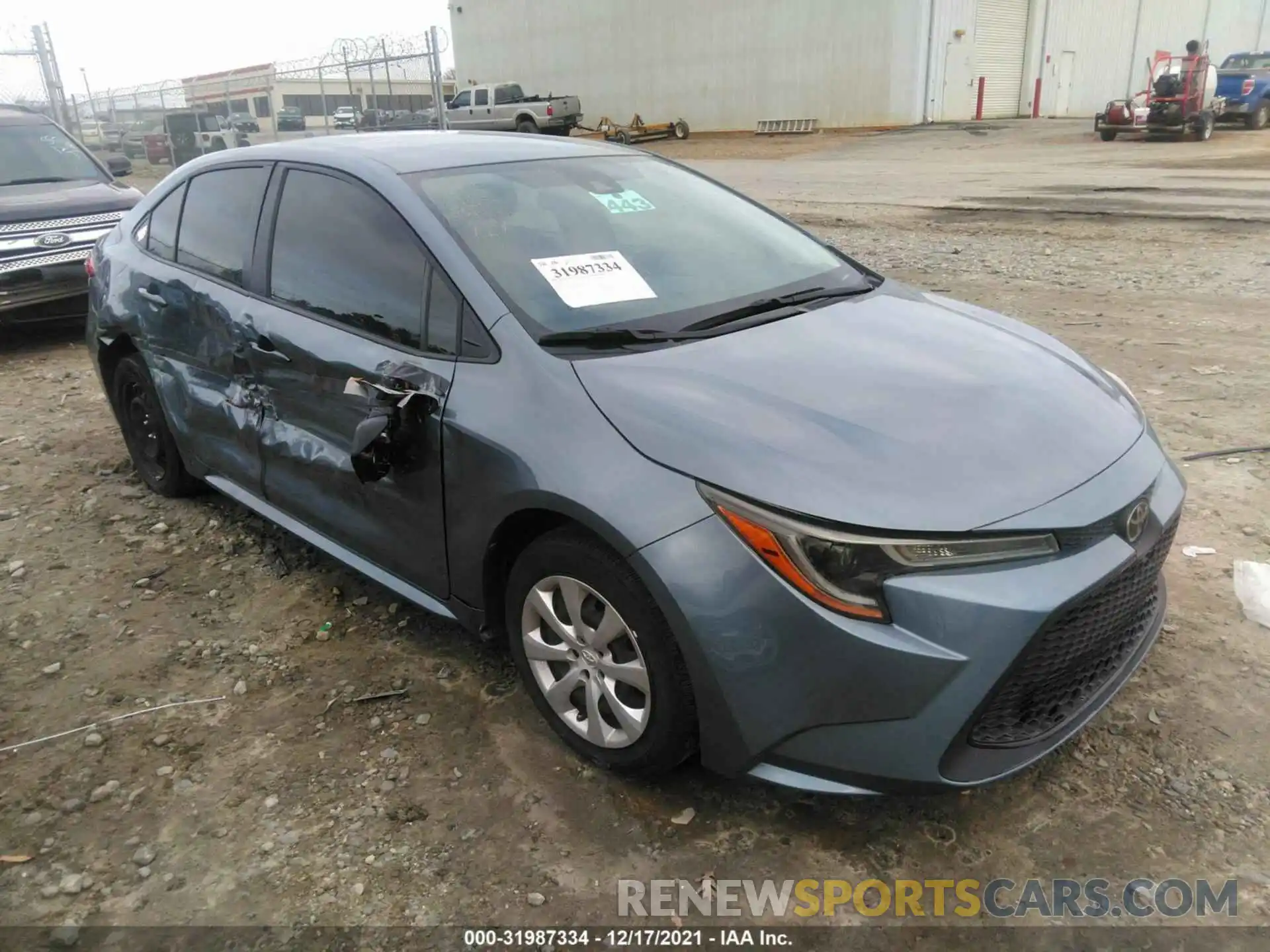 1 Photograph of a damaged car JTDEPRAE8LJ097284 TOYOTA COROLLA 2020