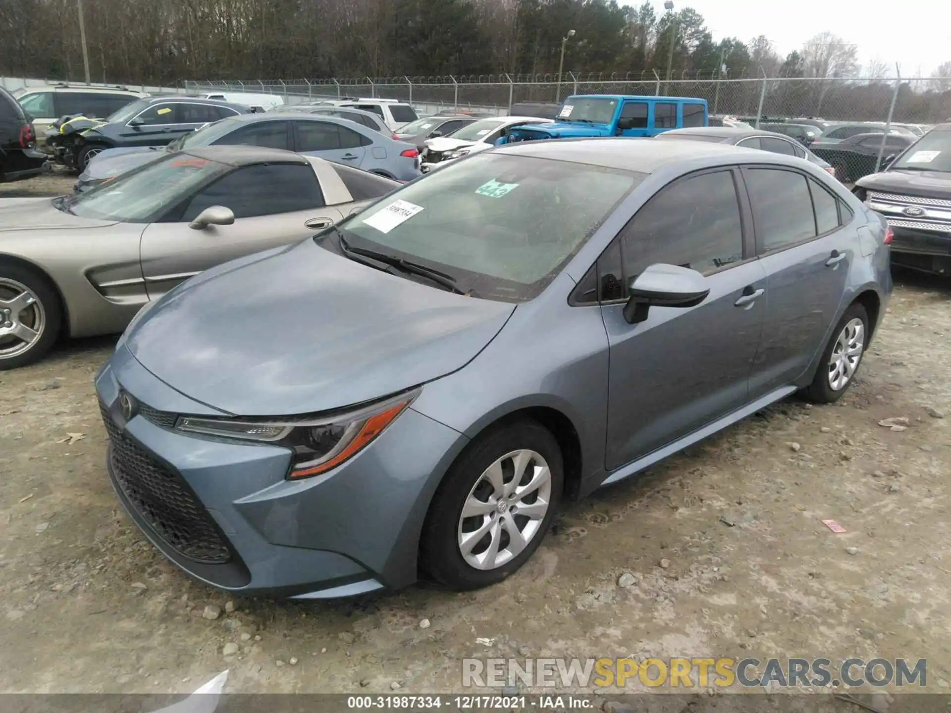 2 Photograph of a damaged car JTDEPRAE8LJ097284 TOYOTA COROLLA 2020