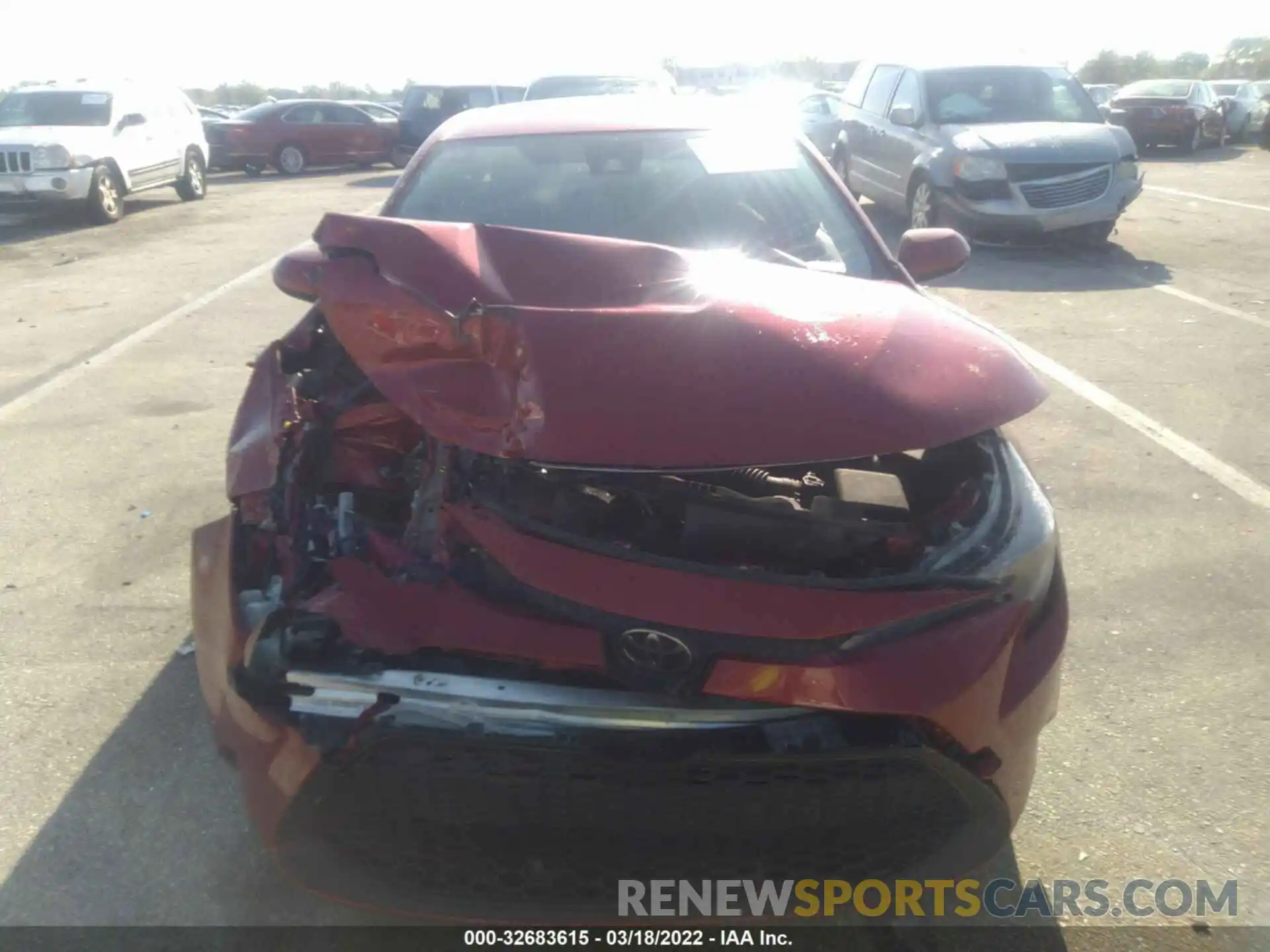 6 Photograph of a damaged car JTDEPRAE8LJ097415 TOYOTA COROLLA 2020