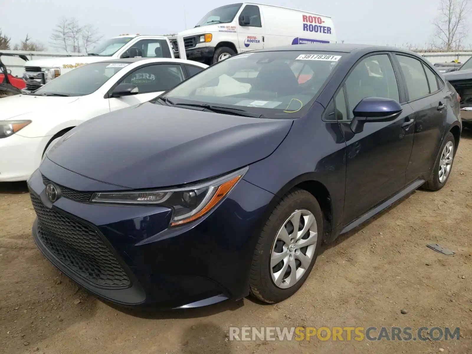 2 Photograph of a damaged car JTDEPRAE8LJ099326 TOYOTA COROLLA 2020