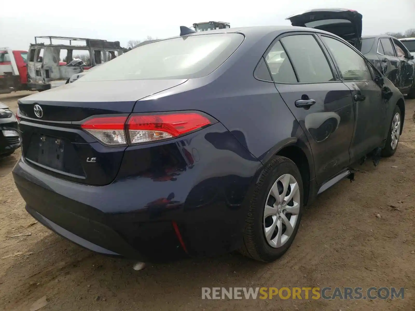 4 Photograph of a damaged car JTDEPRAE8LJ099326 TOYOTA COROLLA 2020