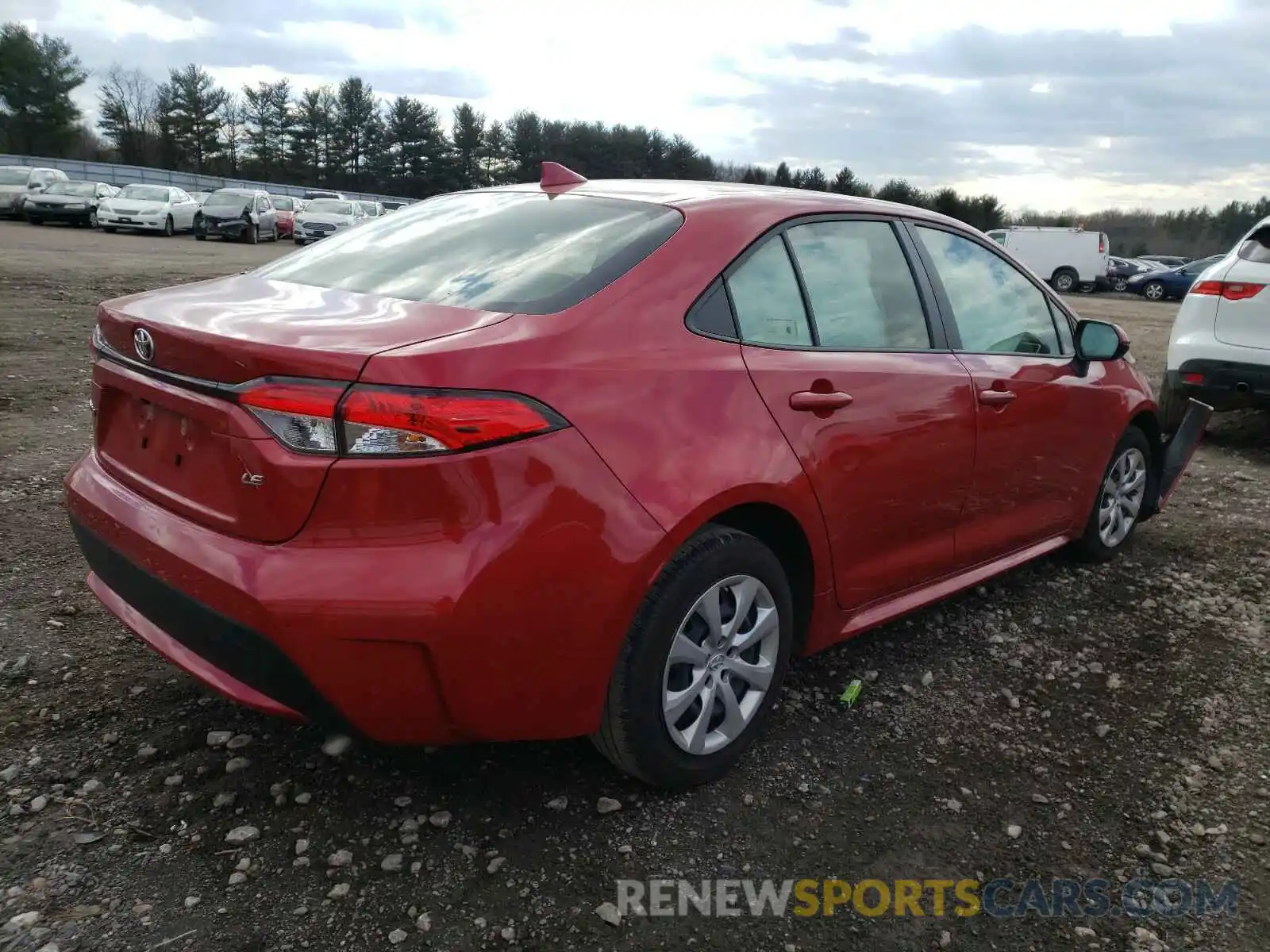 4 Photograph of a damaged car JTDEPRAE8LJ099360 TOYOTA COROLLA 2020