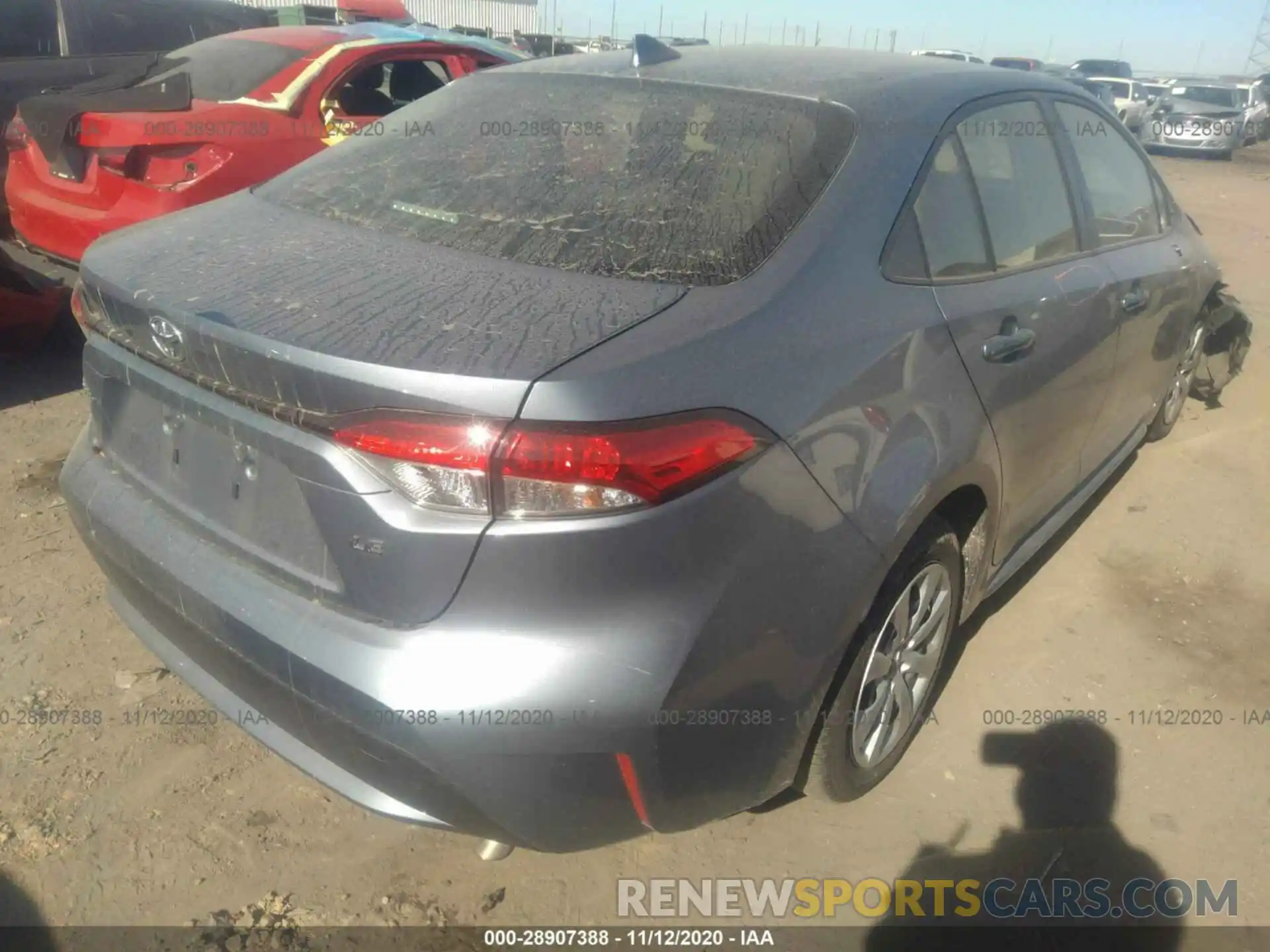 4 Photograph of a damaged car JTDEPRAE8LJ100068 TOYOTA COROLLA 2020