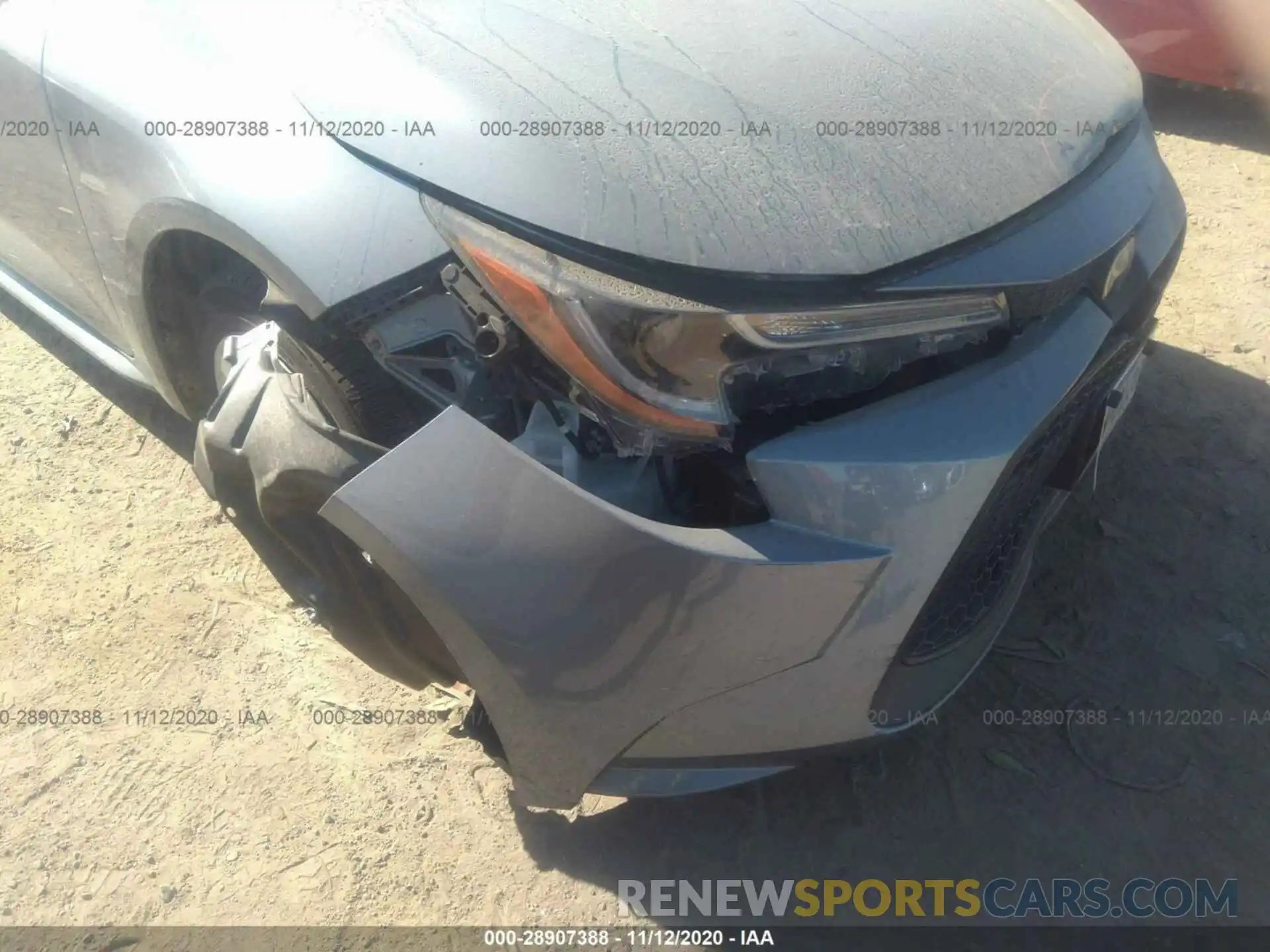 6 Photograph of a damaged car JTDEPRAE8LJ100068 TOYOTA COROLLA 2020