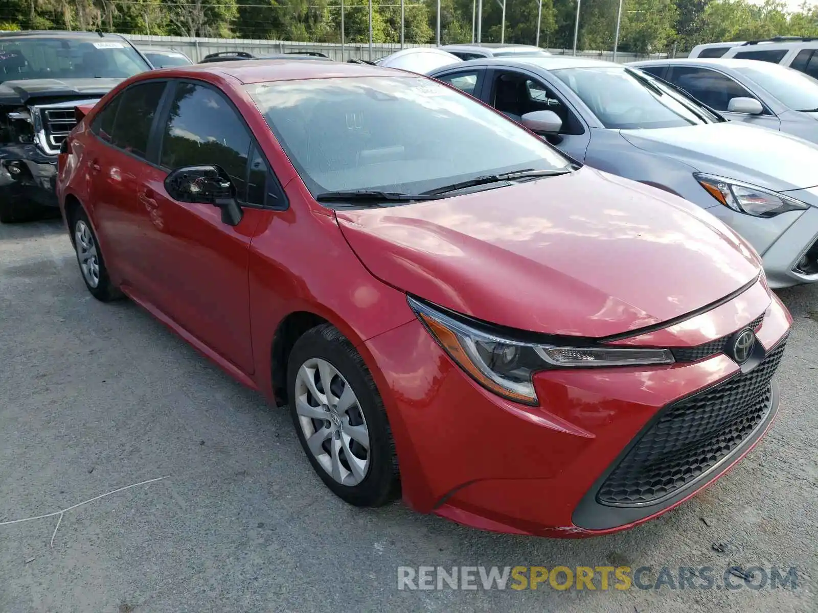 1 Photograph of a damaged car JTDEPRAE8LJ100104 TOYOTA COROLLA 2020