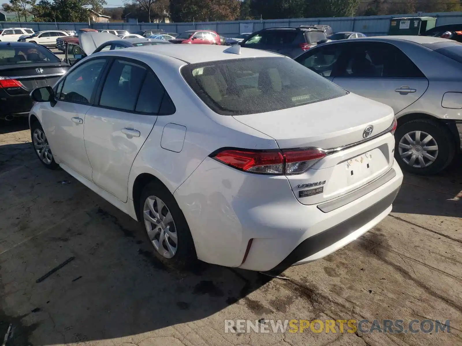 3 Photograph of a damaged car JTDEPRAE8LJ100247 TOYOTA COROLLA 2020