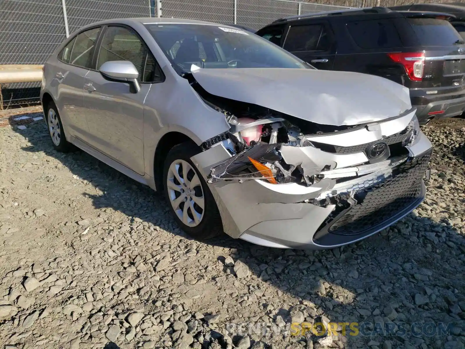 1 Photograph of a damaged car JTDEPRAE8LJ100300 TOYOTA COROLLA 2020