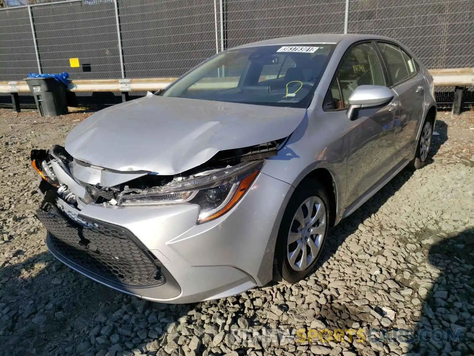 2 Photograph of a damaged car JTDEPRAE8LJ100300 TOYOTA COROLLA 2020