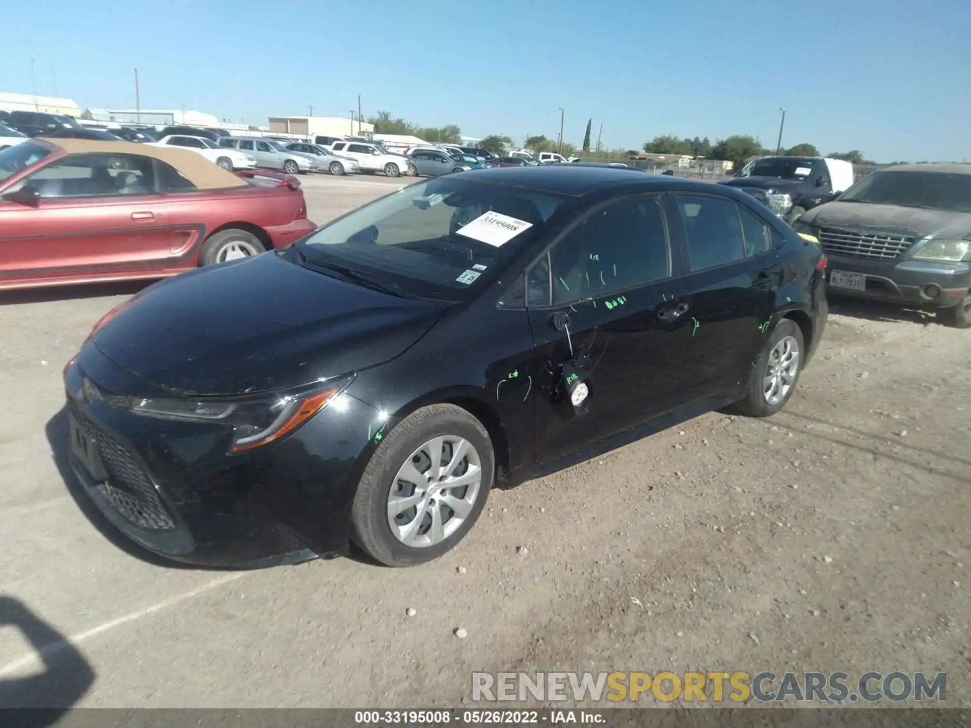 2 Photograph of a damaged car JTDEPRAE8LJ100331 TOYOTA COROLLA 2020