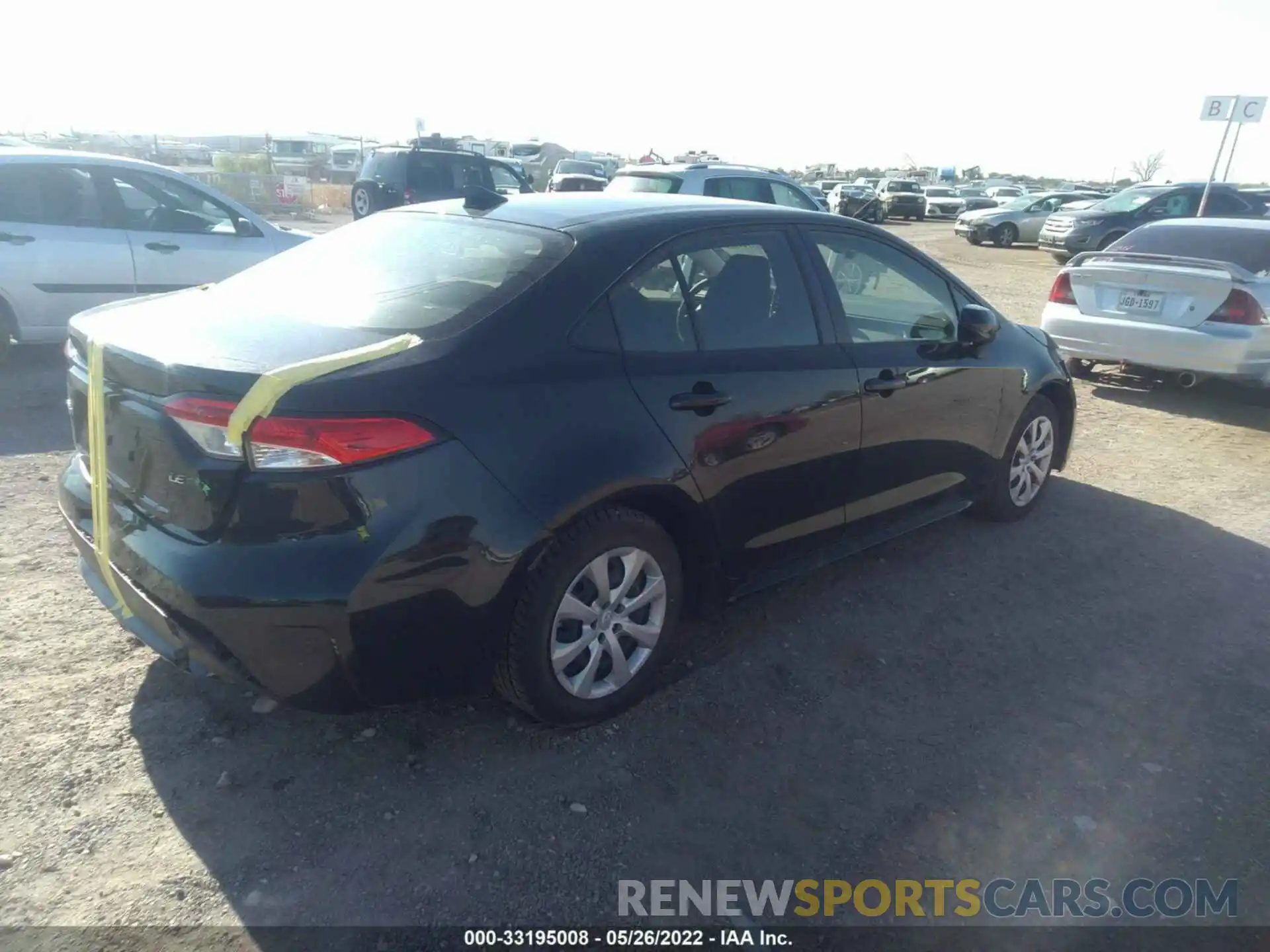 4 Photograph of a damaged car JTDEPRAE8LJ100331 TOYOTA COROLLA 2020