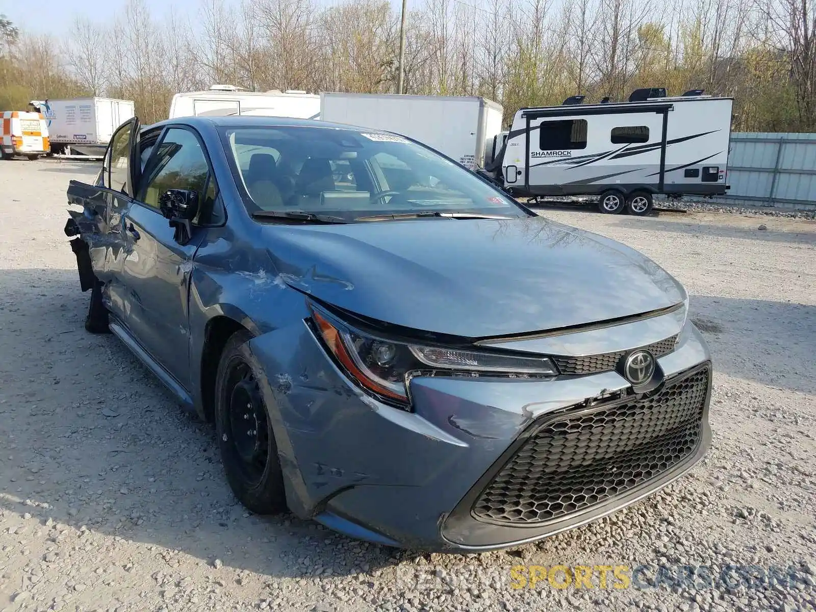 1 Photograph of a damaged car JTDEPRAE8LJ100510 TOYOTA COROLLA 2020