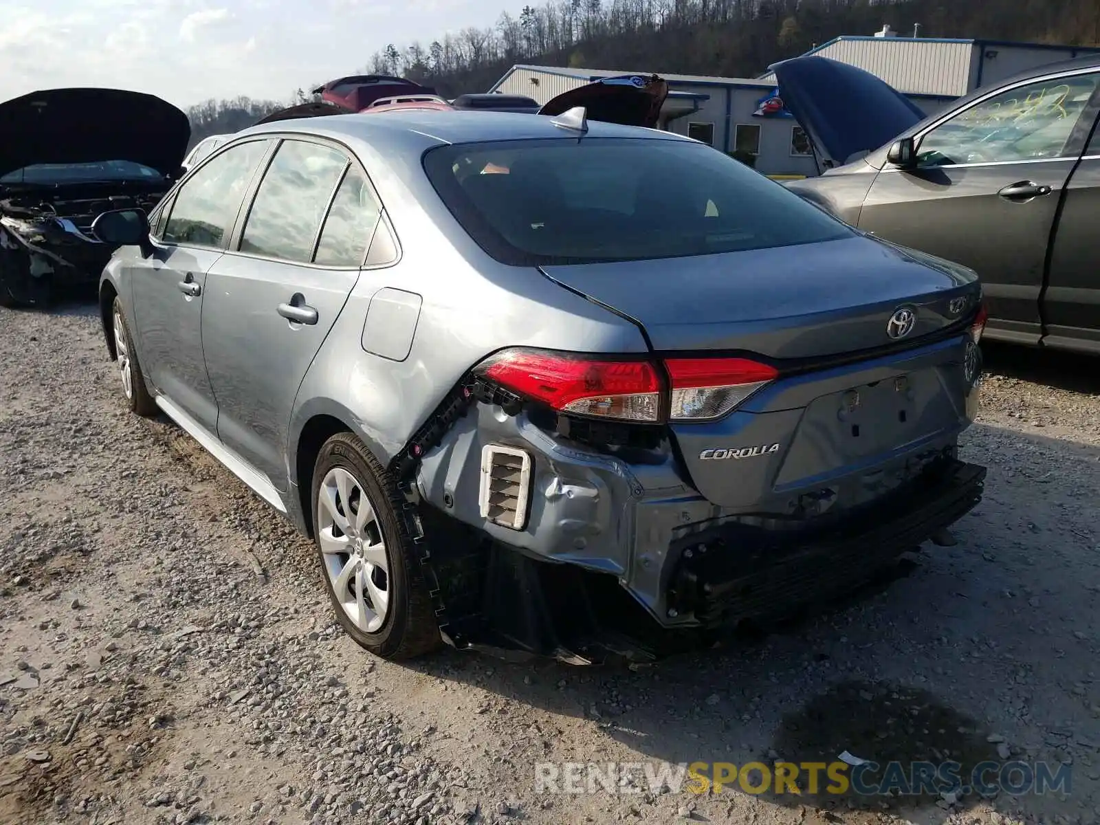 3 Photograph of a damaged car JTDEPRAE8LJ100510 TOYOTA COROLLA 2020