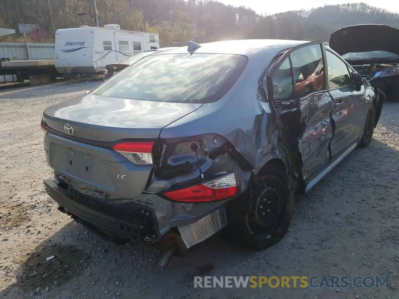 4 Photograph of a damaged car JTDEPRAE8LJ100510 TOYOTA COROLLA 2020