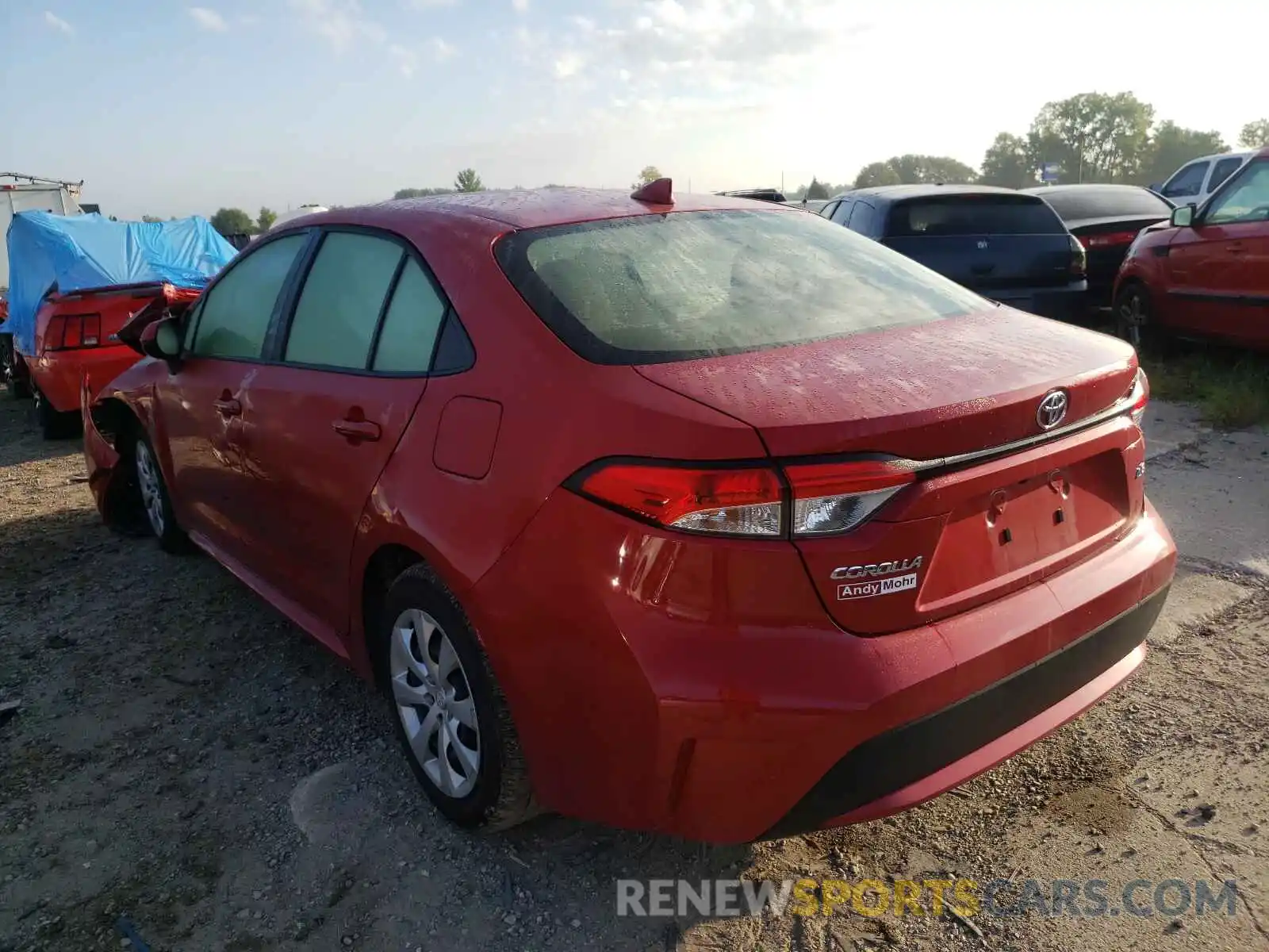 3 Photograph of a damaged car JTDEPRAE8LJ100782 TOYOTA COROLLA 2020