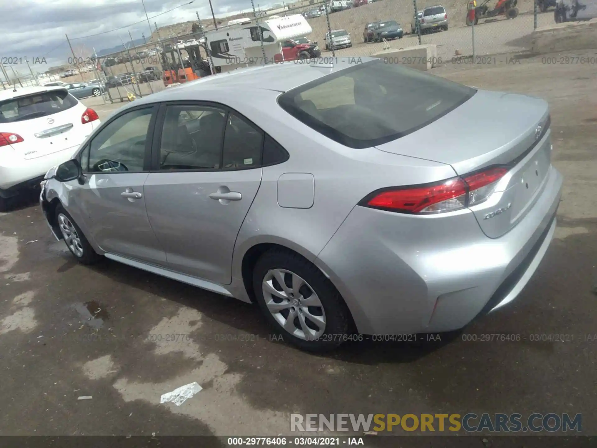 3 Photograph of a damaged car JTDEPRAE8LJ101057 TOYOTA COROLLA 2020