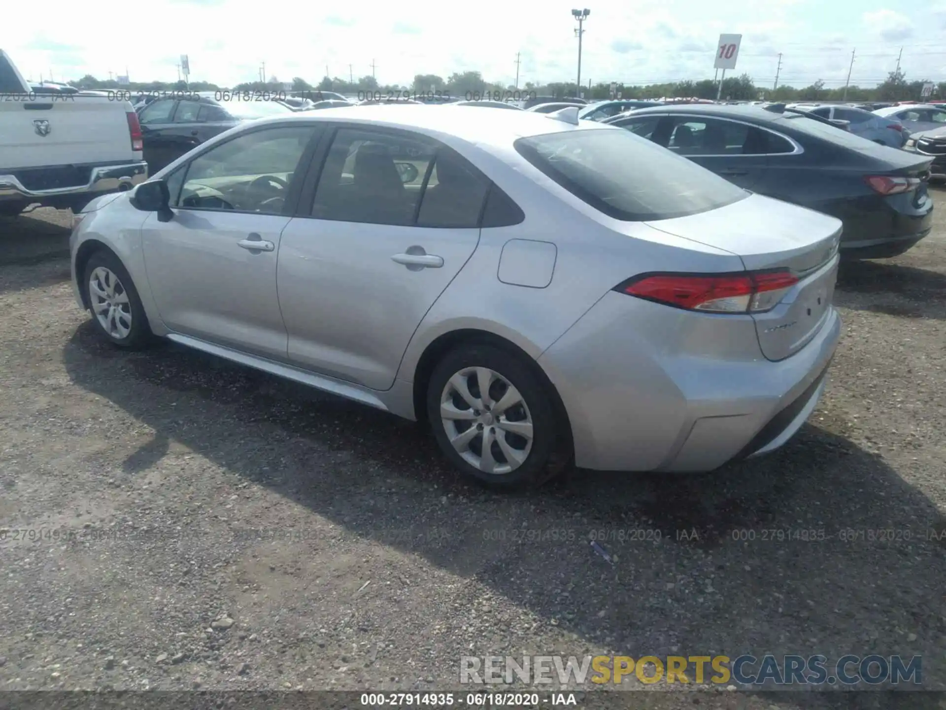 3 Photograph of a damaged car JTDEPRAE8LJ102242 TOYOTA COROLLA 2020