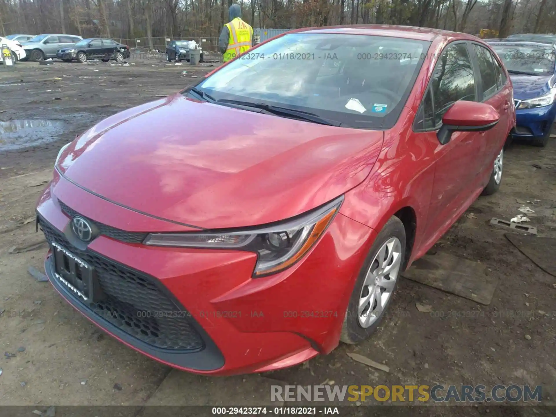 2 Photograph of a damaged car JTDEPRAE8LJ102922 TOYOTA COROLLA 2020