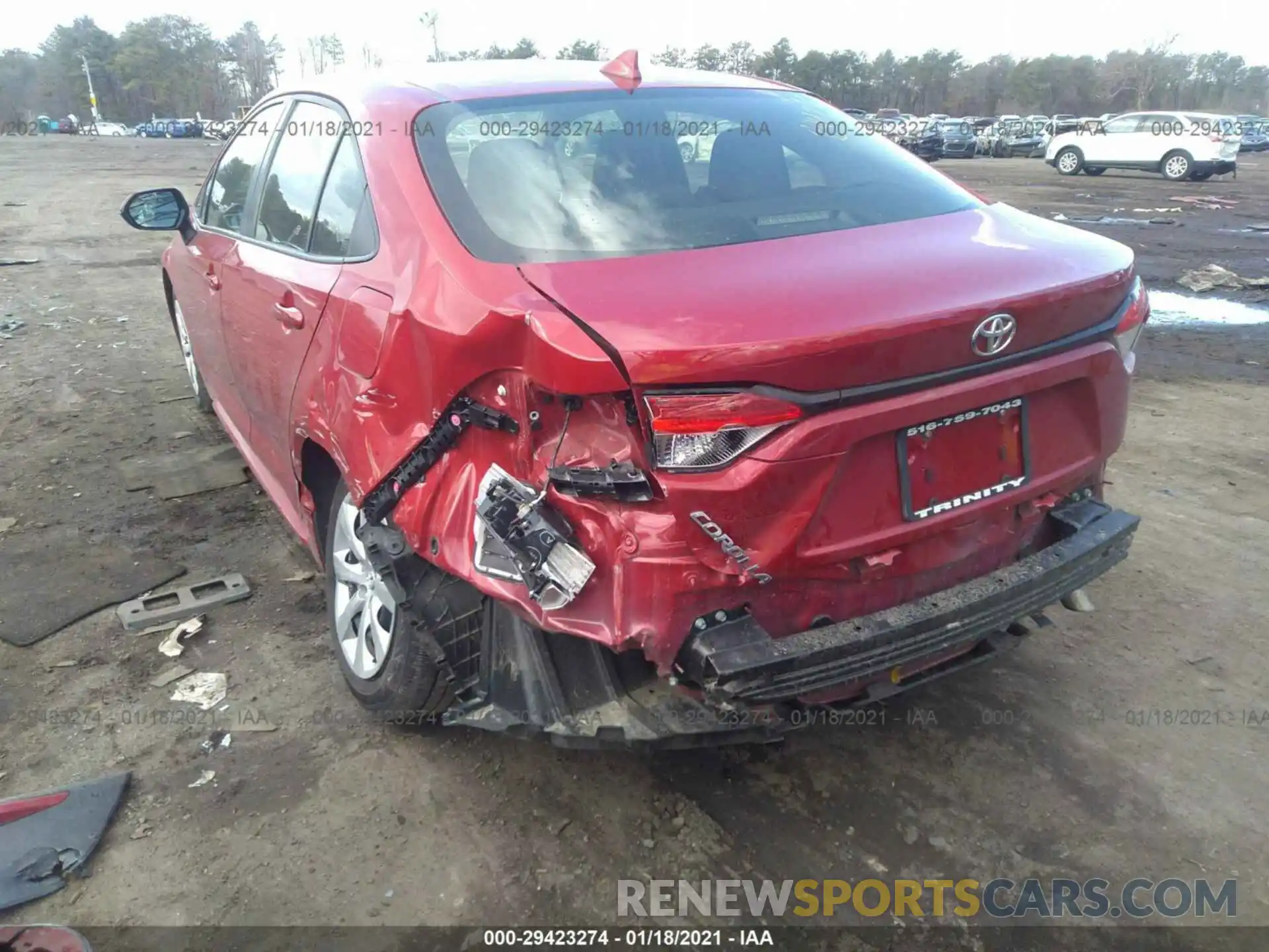 6 Photograph of a damaged car JTDEPRAE8LJ102922 TOYOTA COROLLA 2020