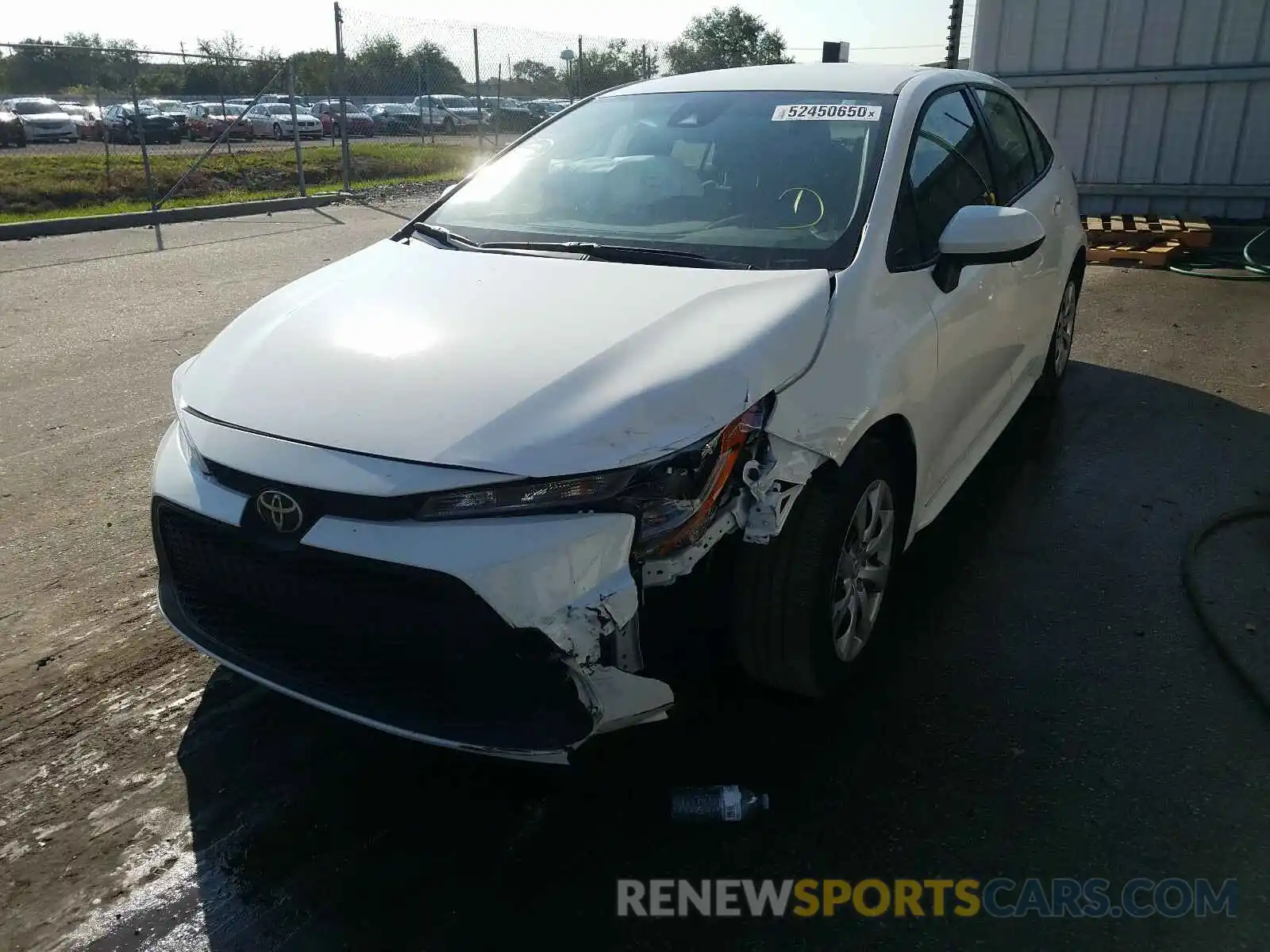 2 Photograph of a damaged car JTDEPRAE8LJ102970 TOYOTA COROLLA 2020