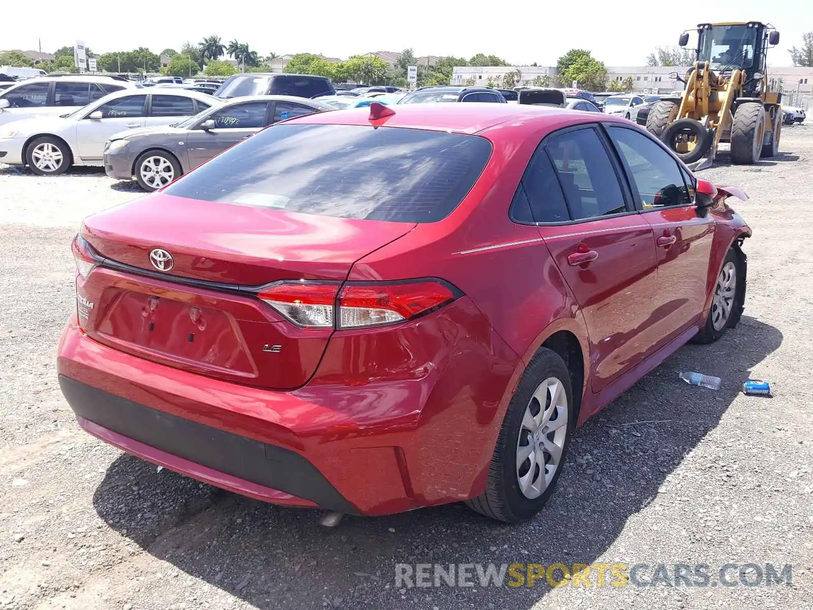 4 Photograph of a damaged car JTDEPRAE8LJ103276 TOYOTA COROLLA 2020