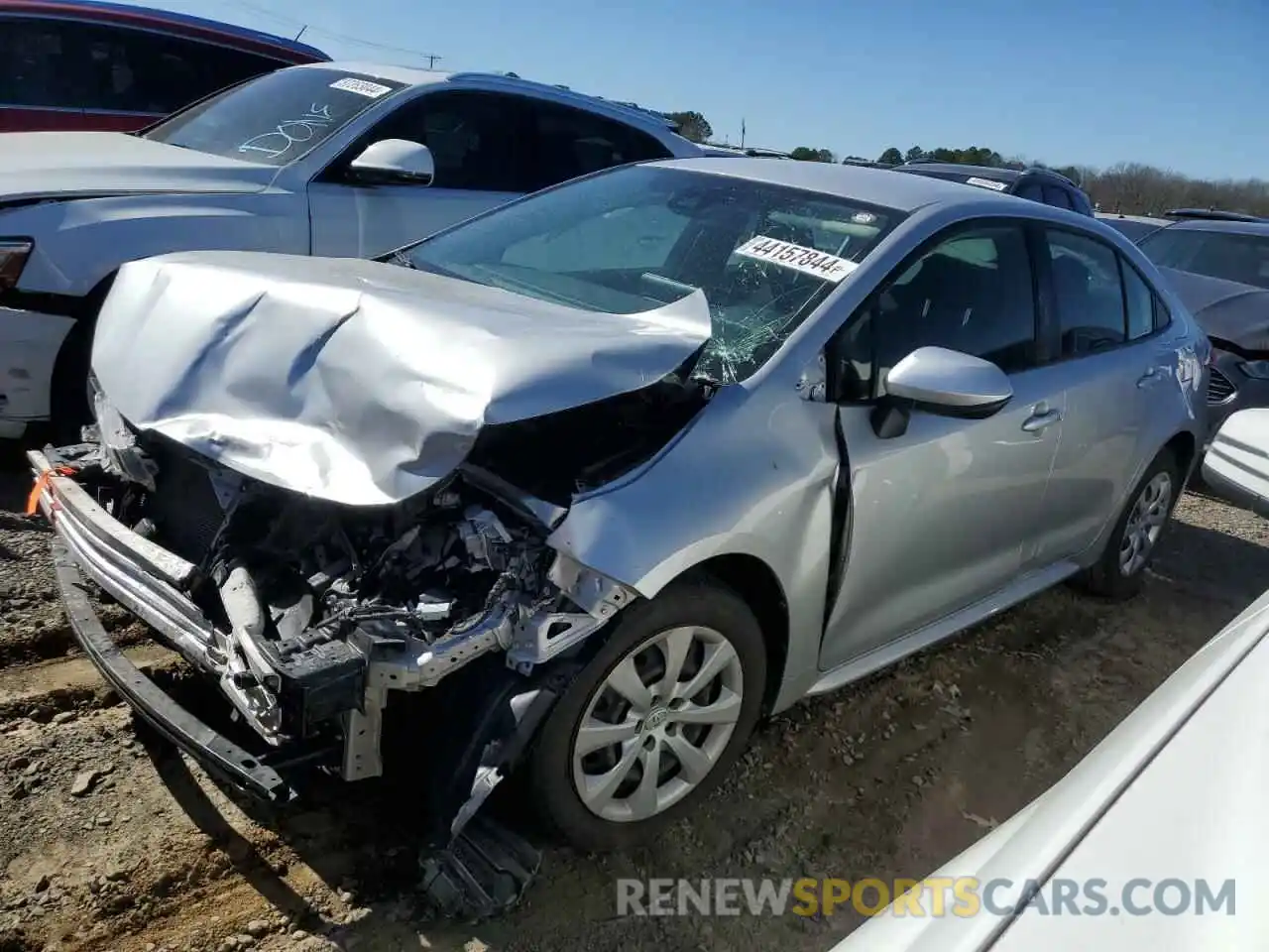 1 Photograph of a damaged car JTDEPRAE8LJ103374 TOYOTA COROLLA 2020