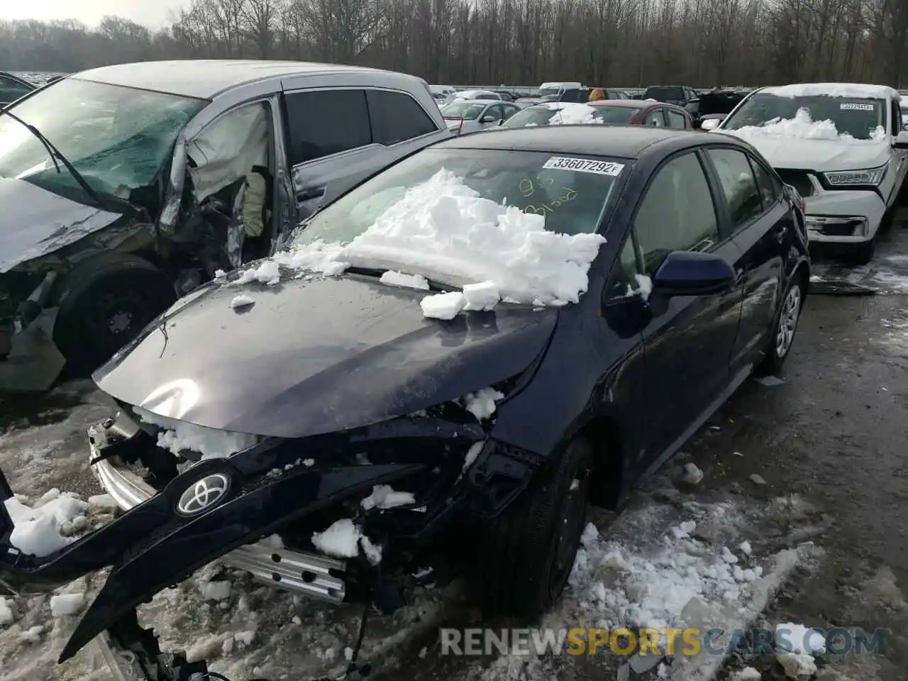 2 Photograph of a damaged car JTDEPRAE8LJ103388 TOYOTA COROLLA 2020