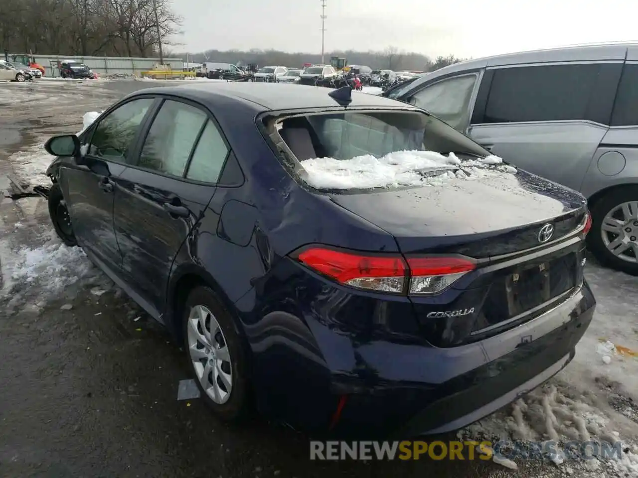 3 Photograph of a damaged car JTDEPRAE8LJ103388 TOYOTA COROLLA 2020