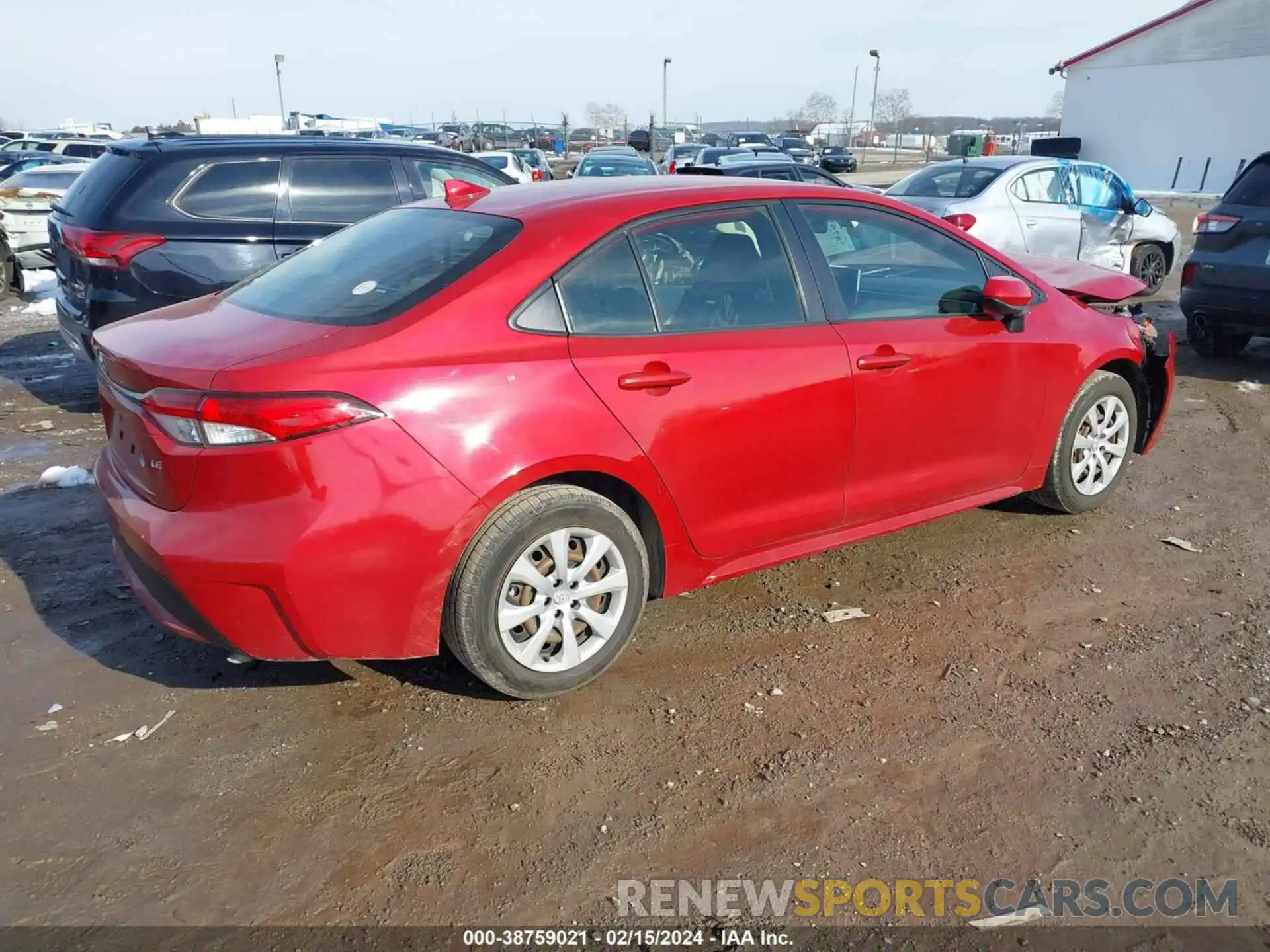 4 Photograph of a damaged car JTDEPRAE8LJ103746 TOYOTA COROLLA 2020