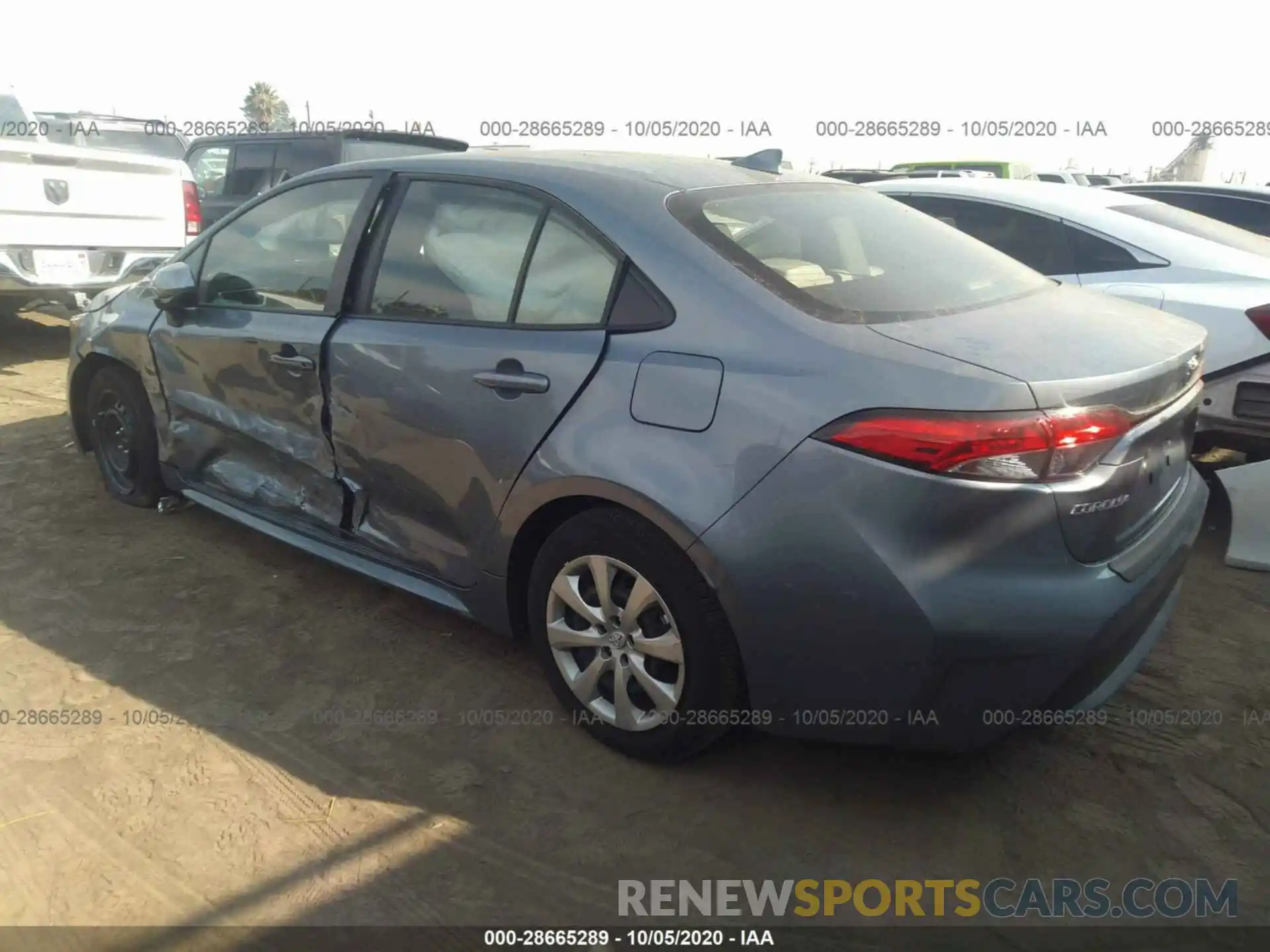 3 Photograph of a damaged car JTDEPRAE8LJ104248 TOYOTA COROLLA 2020