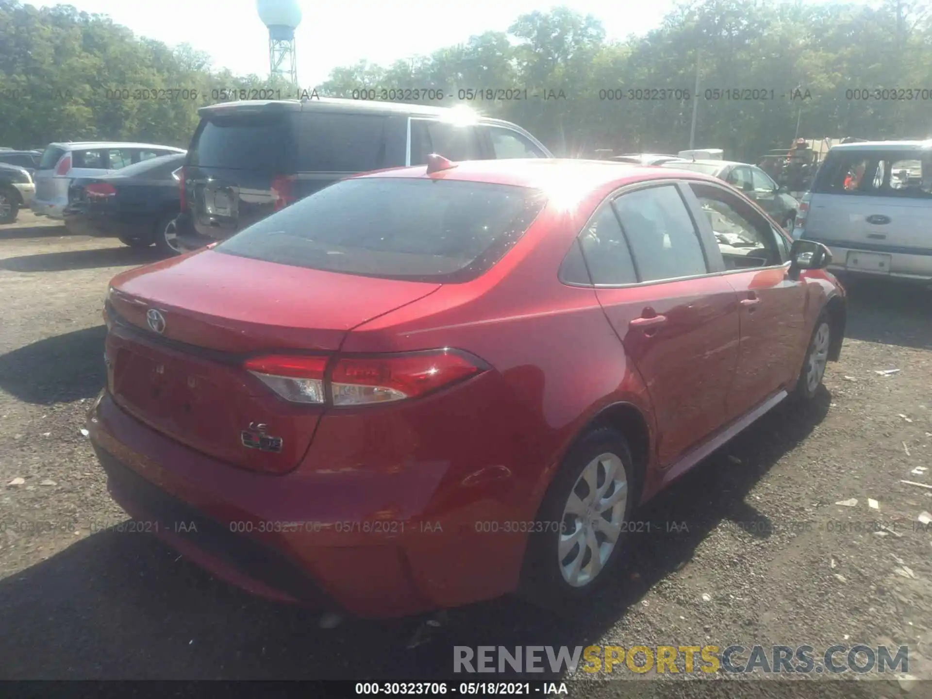 4 Photograph of a damaged car JTDEPRAE8LJ105478 TOYOTA COROLLA 2020